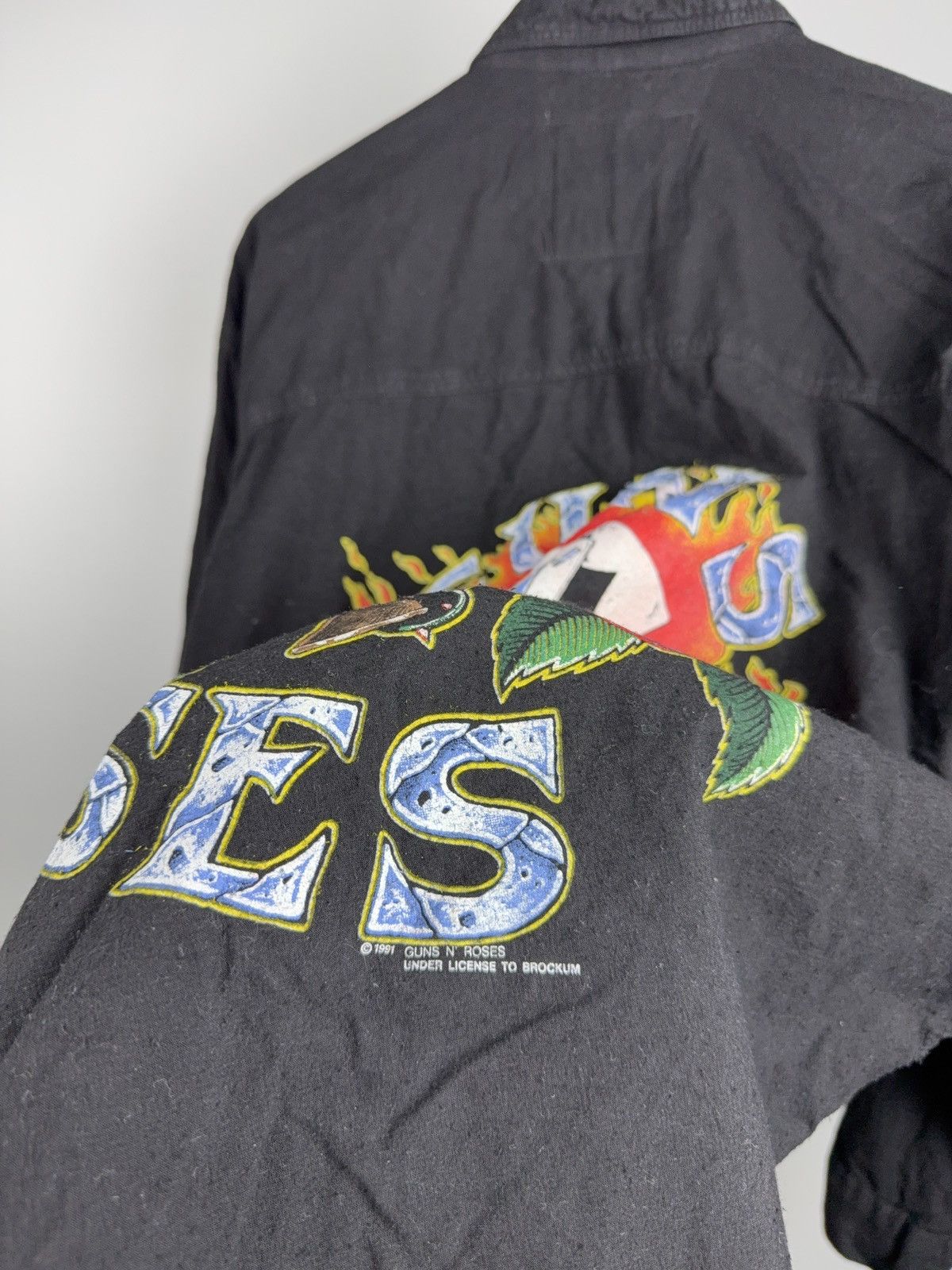 Guns N' Roses 1991 Guns N Roses Big Logo Shirt Rock Band Overshirt Black Size US XL / EU 56 / 4 - 17 Thumbnail