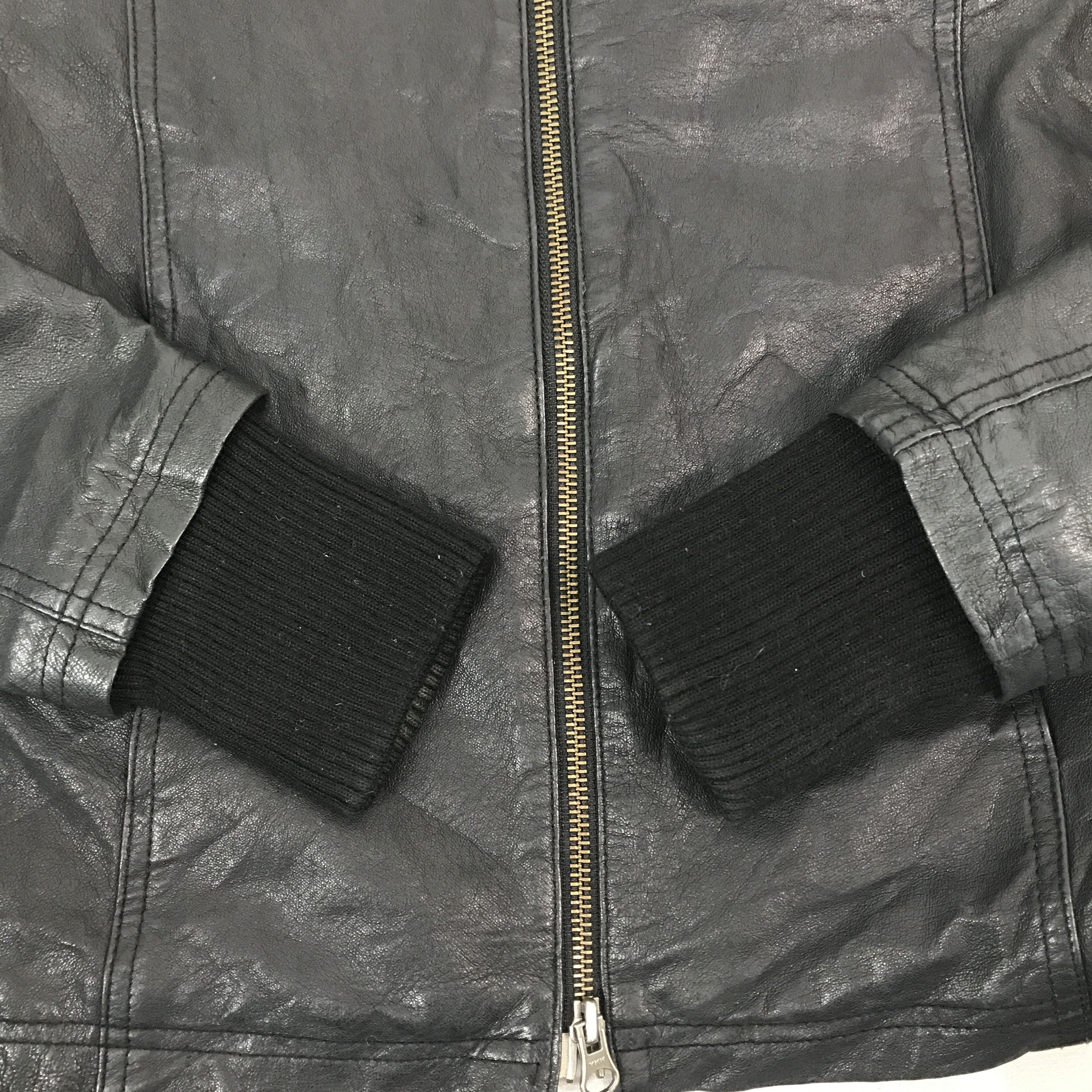 Japanese Brand × Vintage Japan design Paper chest Leather jacket ifsixwasnine style Size US S / EU 44-46 / 1 - 7 Thumbnail