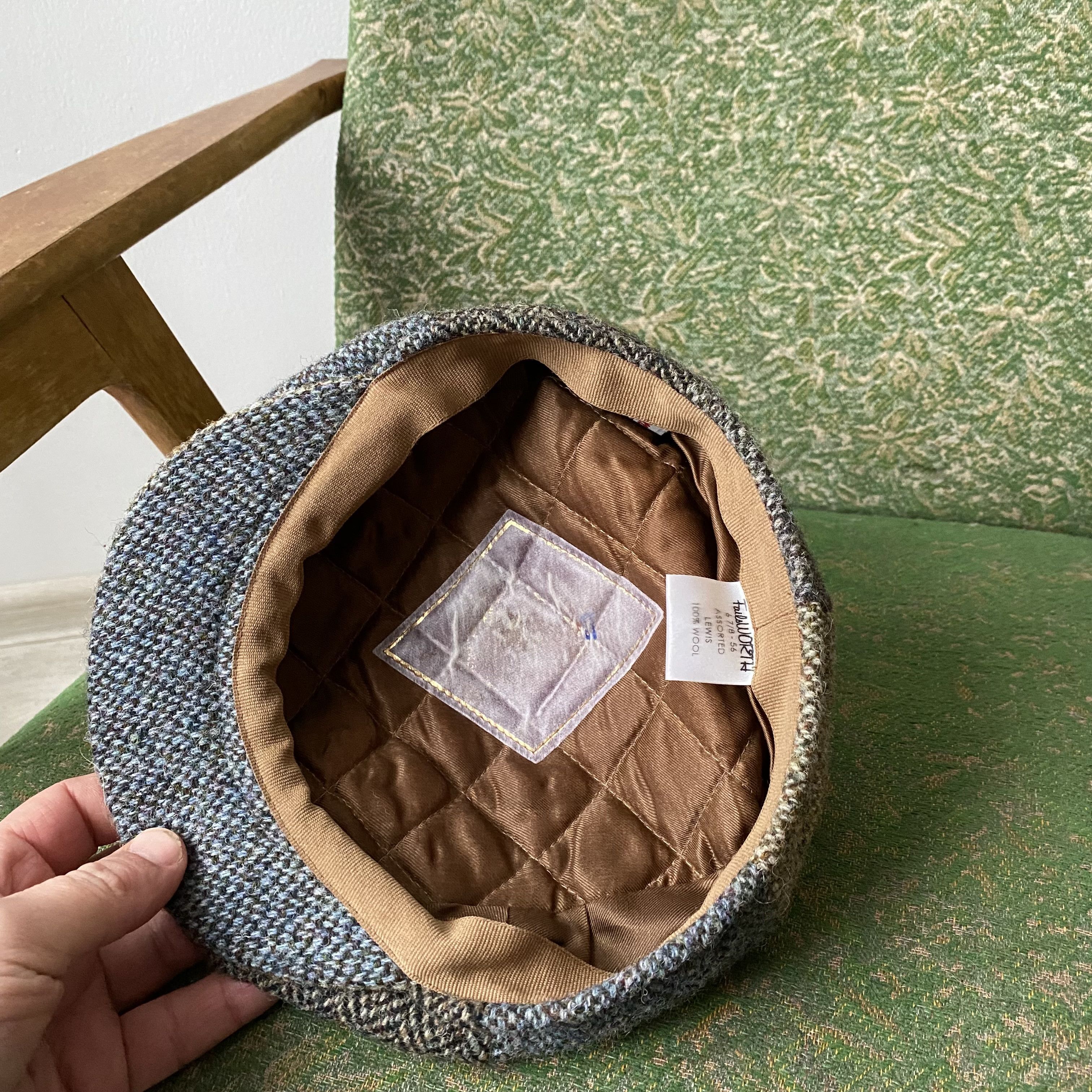 Harris Tweed Harris Tweed Hat Patchwork herringbone flat cap Size ONE SIZE - 6 Thumbnail