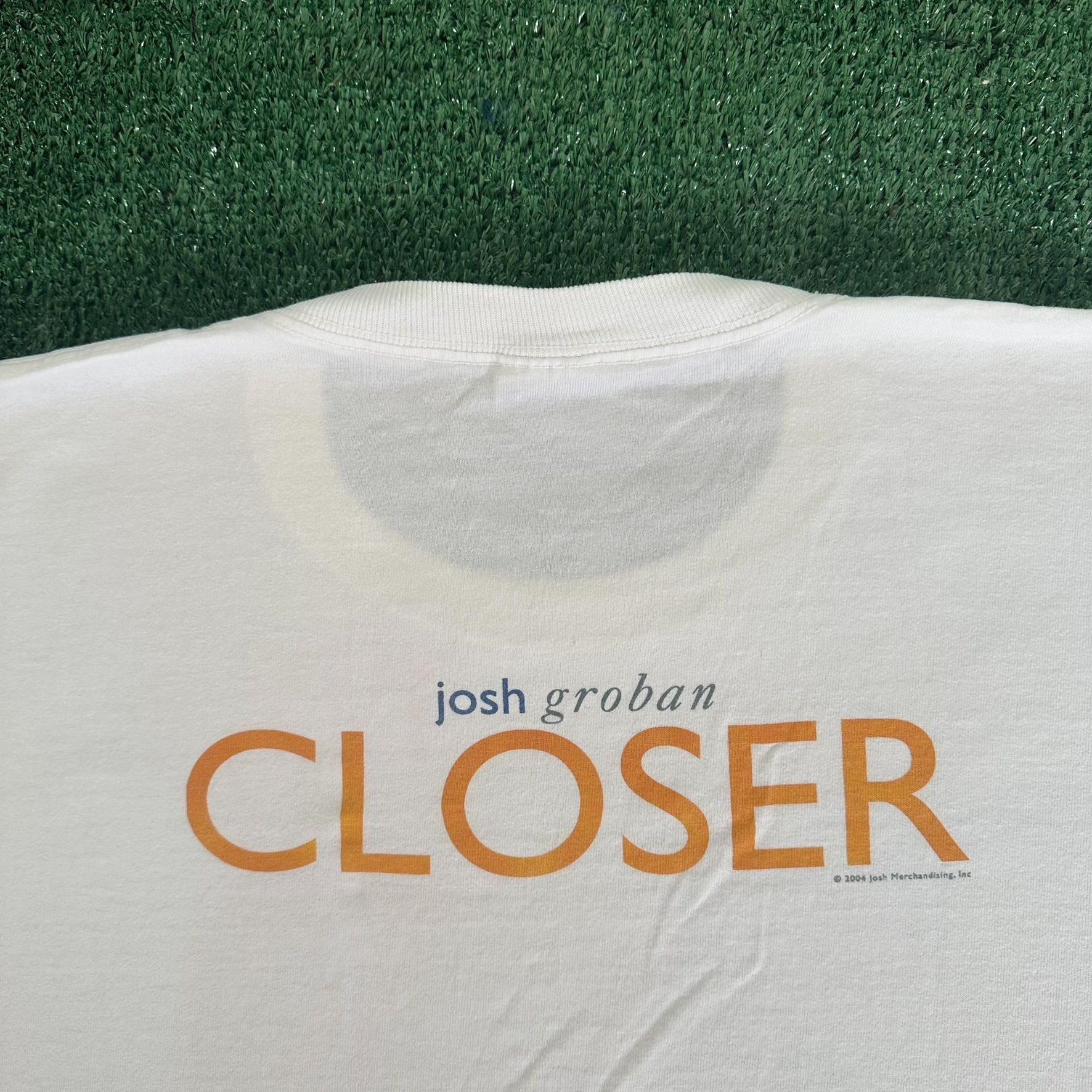 Fruit Of The Loom Vintage Y2K Josh Groban Closer T-Shirt Folk Pop Band Tee Size US XL / EU 56 / 4 - 5 Thumbnail