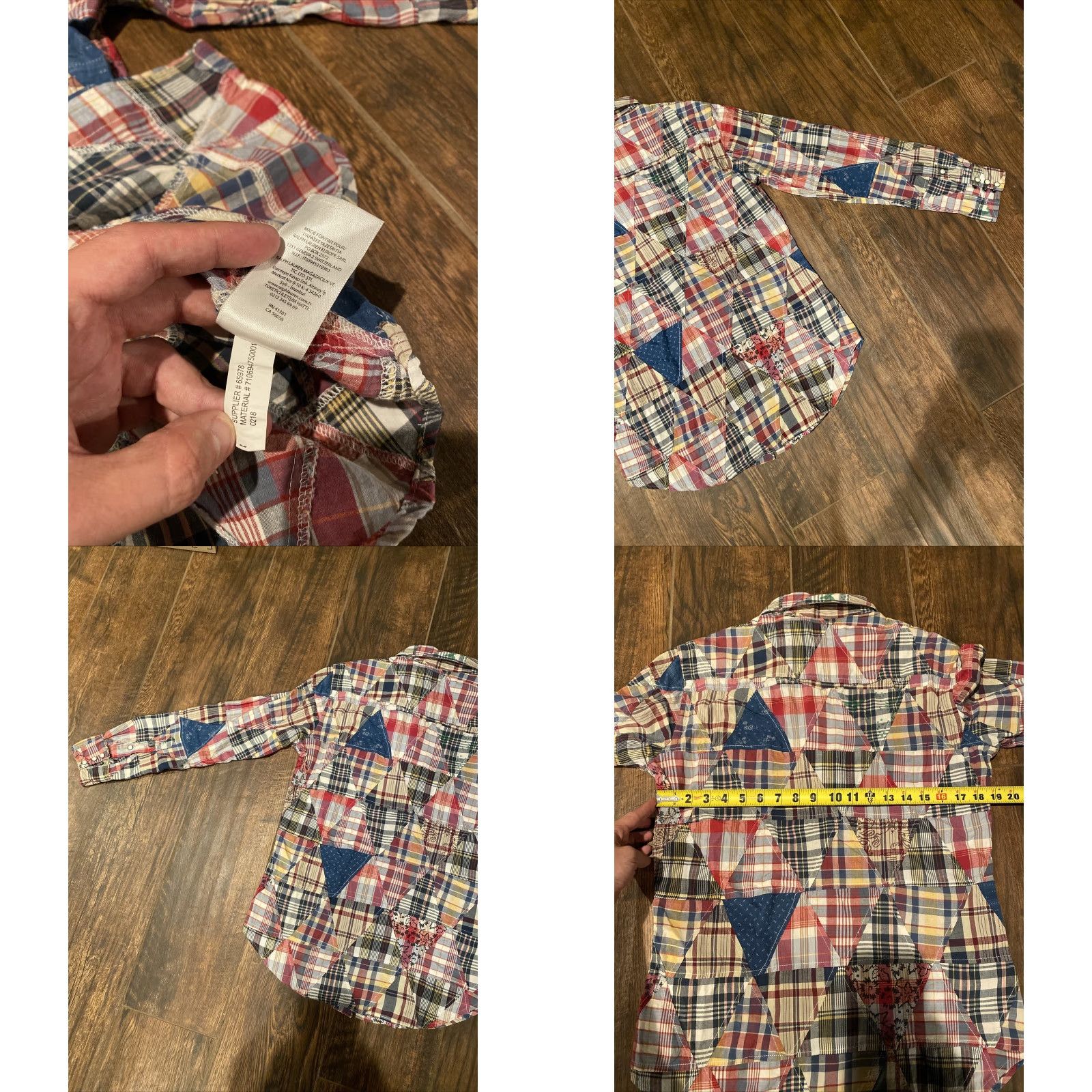 Polo Ralph Lauren NWT Polo Ralph Lauren Shirt Men's Patchwork Pearl Snap Button-Up Western Collared Multicolor Size S Size US S / EU 44-46 / 1 - 8 Thumbnail