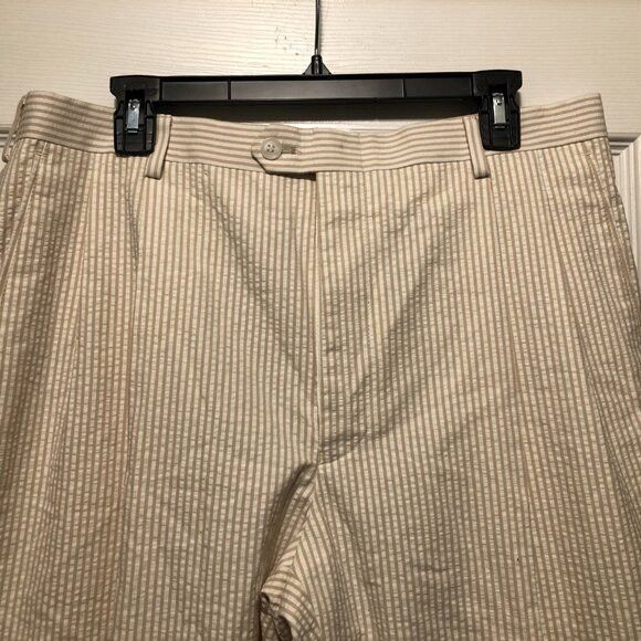 Other Alan lebow men's new cream 100%cotton pants size: 36/36 Size US 36 / EU 52 - 5 Thumbnail