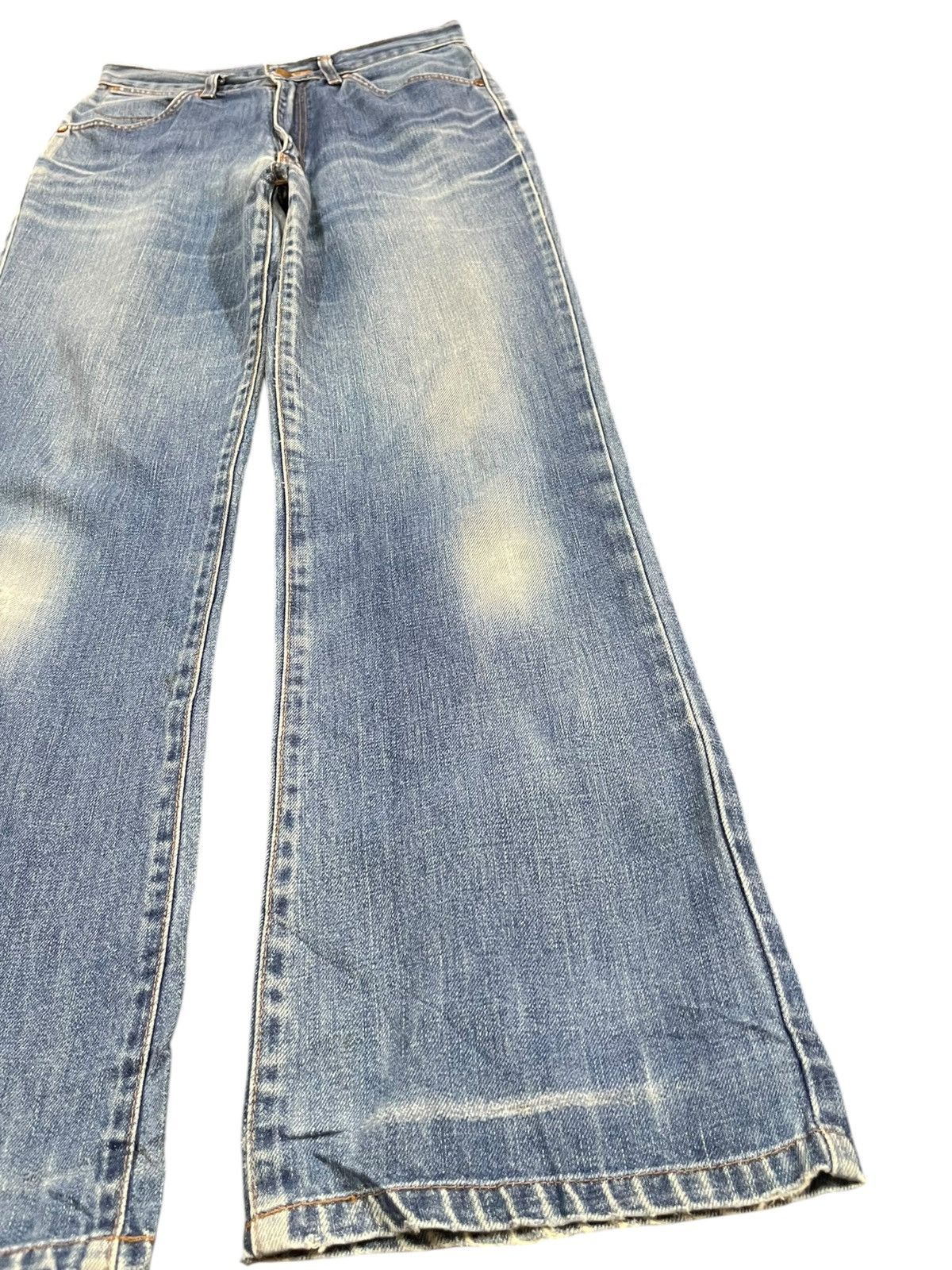 4GSELLER Vintage Wrangler Flare Bell Bottom Mudwash Denim Size US 29 - 3 Thumbnail