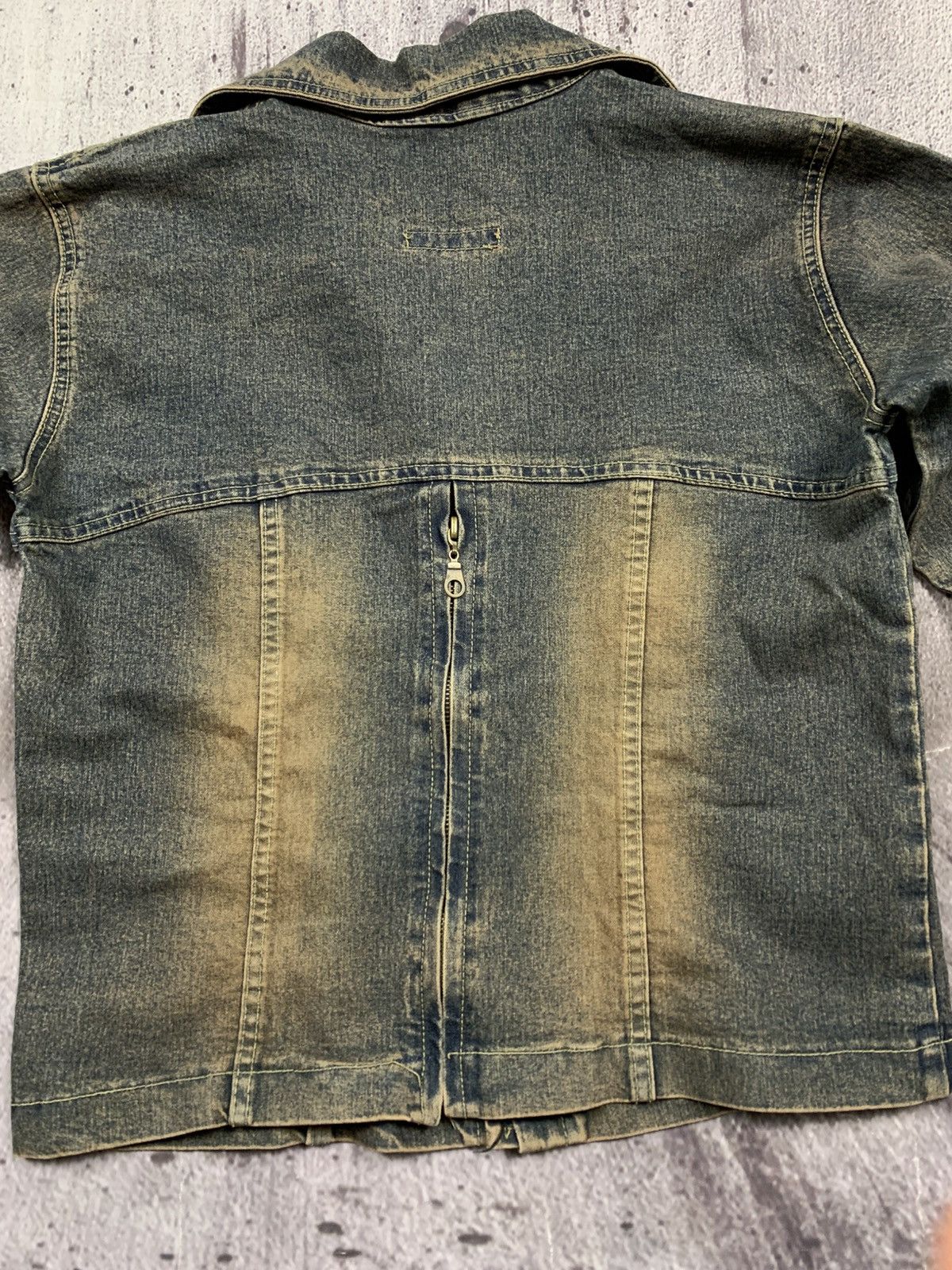 Japanese Brand Miss Sixty Denim Jacket Vintage Y2k Style Avantgarde Size S / US 4 / IT 40 - 9 Thumbnail