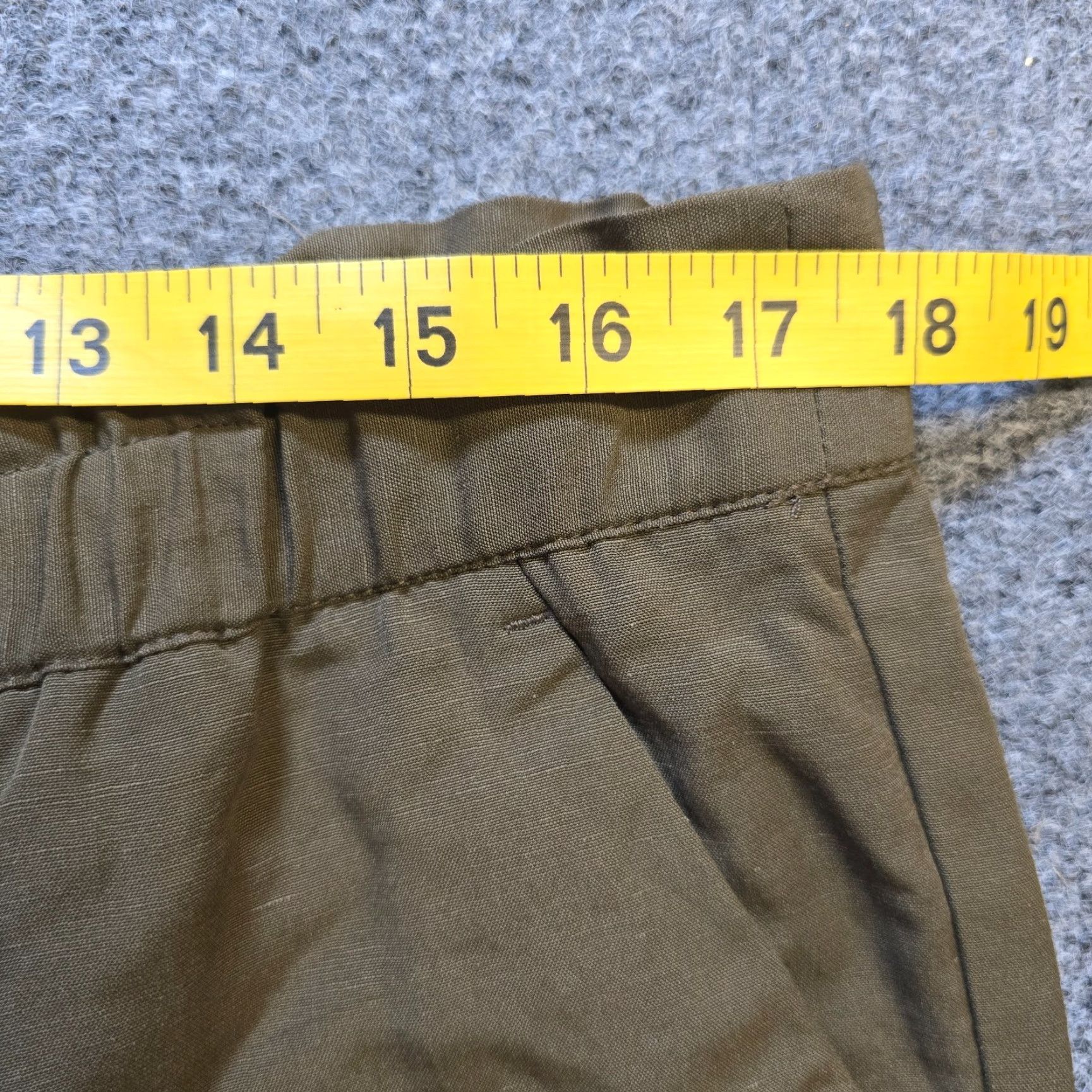 Talbots Talbots Pants Womens Large Brown Green Linen Blend Wide Leg Pull On Pockets Regular Inseam 26 in Dress Pants Mens Womens Boys Girls Size 25" / US 0 / IT 36 - 5 Thumbnail