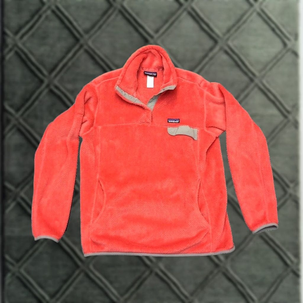 Patagonia Patagonia Fleece Jacket Pullover Snap-T Womens XL Pink Salmon Polartec Outdoors Size XL / US 12-14 / IT 48-50 - 1 Thumbnail