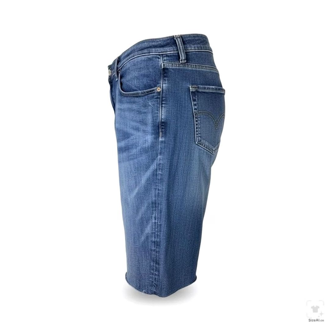 Lucky Brand Lucky Brand Denim Shorts Mens 48 Blue Athletic Taper Bermuda 8 Inseam Short Casual Summer USA Mens Size US 32 / EU 48 - 2 Thumbnail