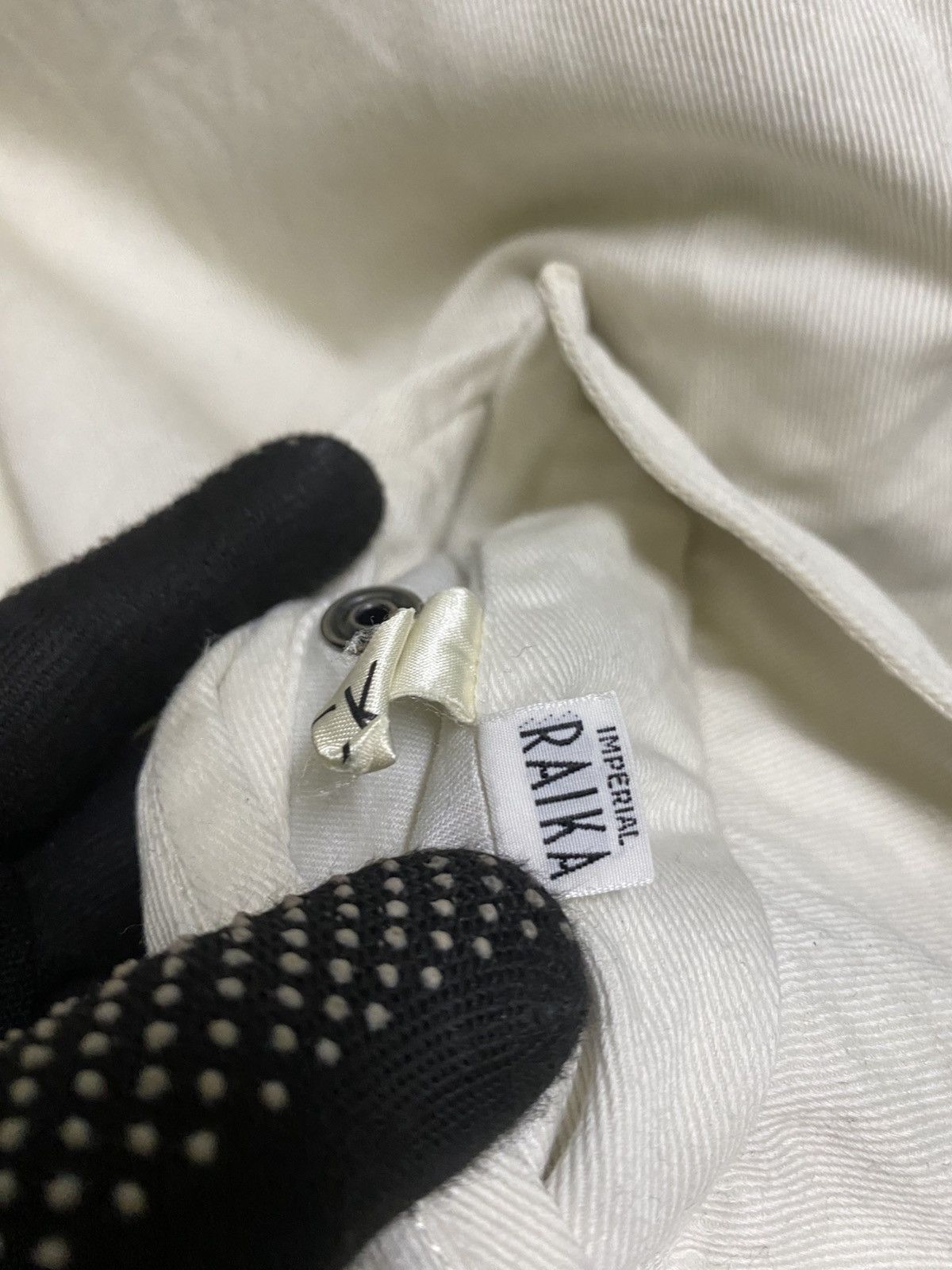 Japanese Brand Imperial RAIKA White Varsity Bomber Jacket BLACKPIA Size US L / EU 52-54 / 3 - 8 Thumbnail