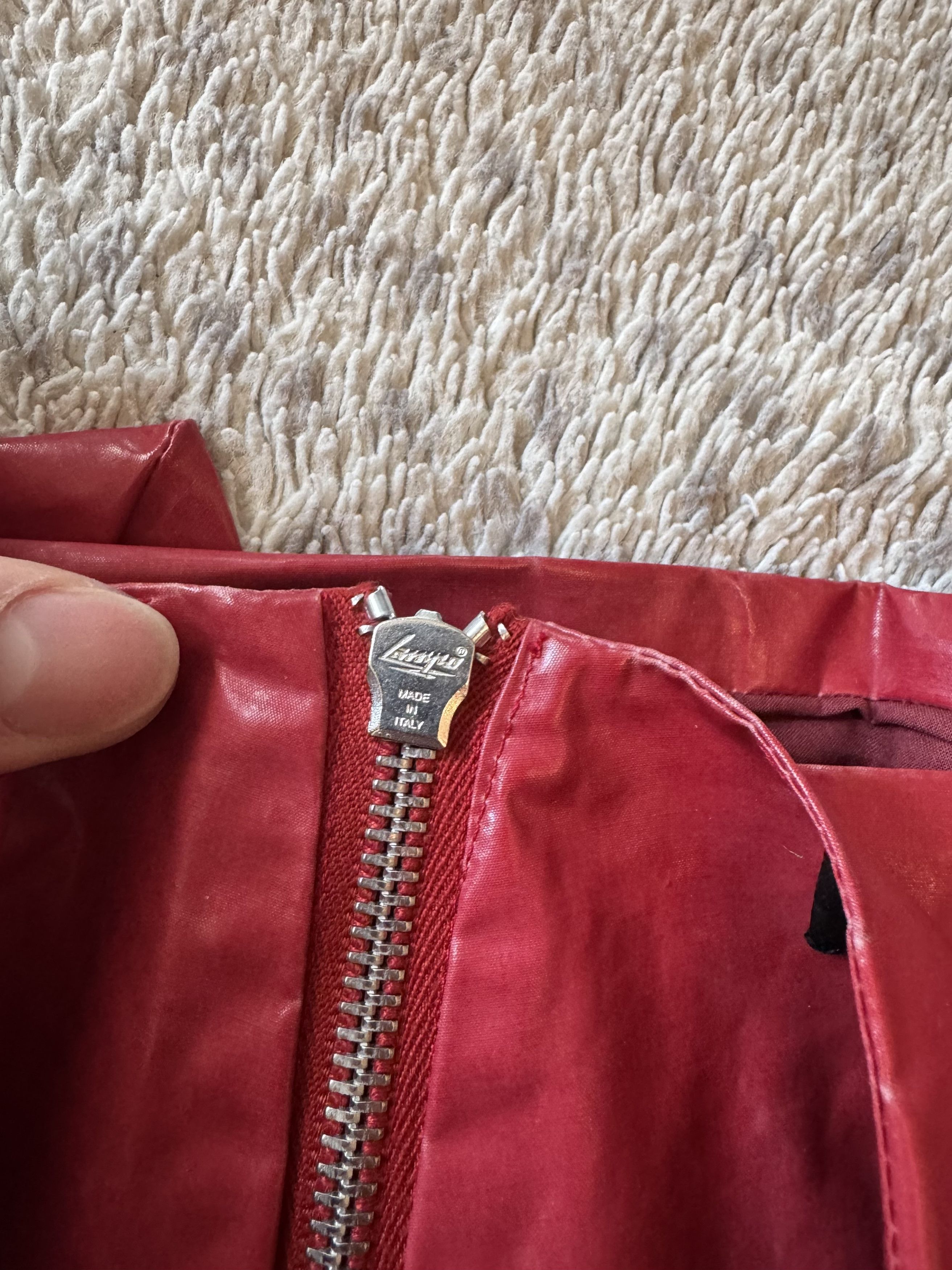 Isabel Marant Isabel Marant Vintage 2000s Red Mini Skirt Size 25" / US 0 / IT 36 - 5 Thumbnail