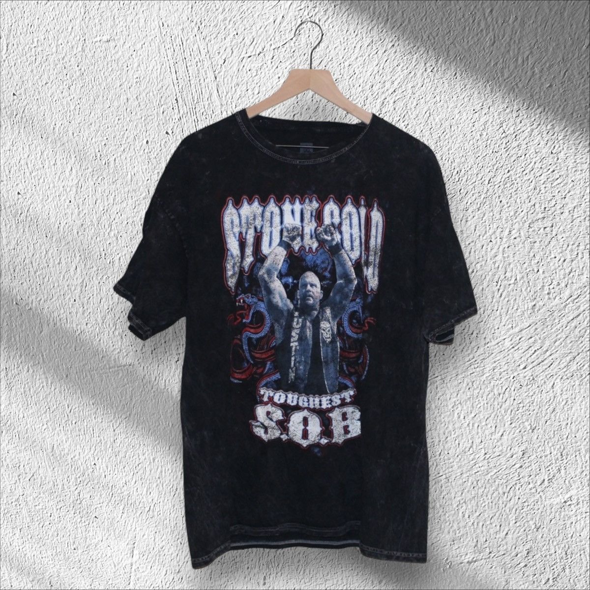 WWE Stone Cold Steve Austin Toughest SOB WWE Shirt XL Size US XL / EU 56 / 4 - 1 Thumbnail