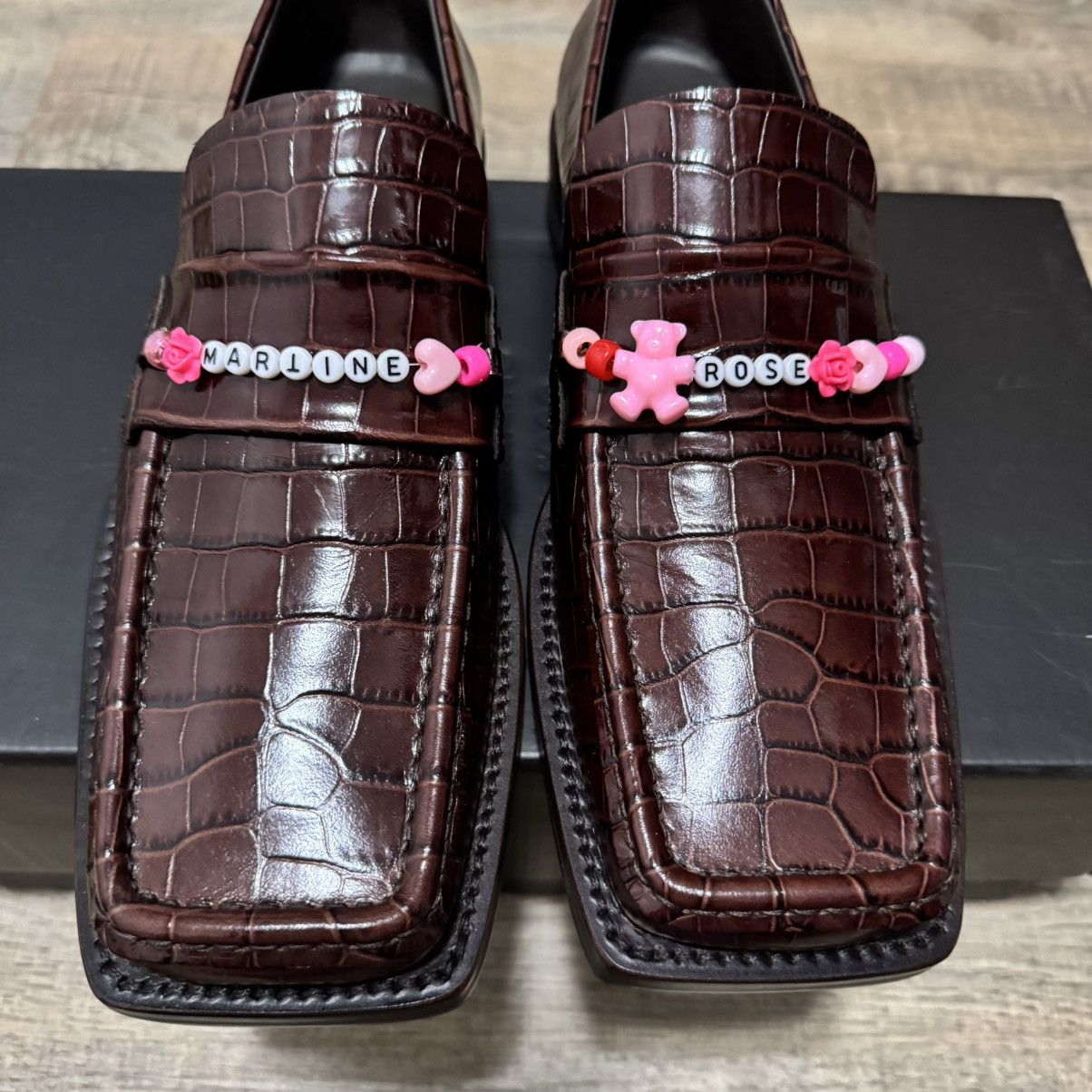 Martine Rose Martine Rose Beaded Square Toe Loafer Brown Size US 8 / EU 41 - 2 Thumbnail