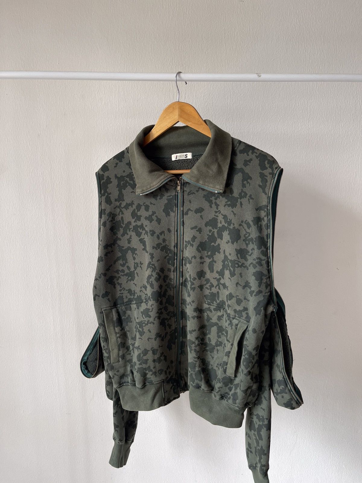 Issey Miyake × Tsumori Chisato 80s Issey Miyake Small Part Polo Sweatshirt Size US M / EU 48-50 / 2 - 6 Thumbnail