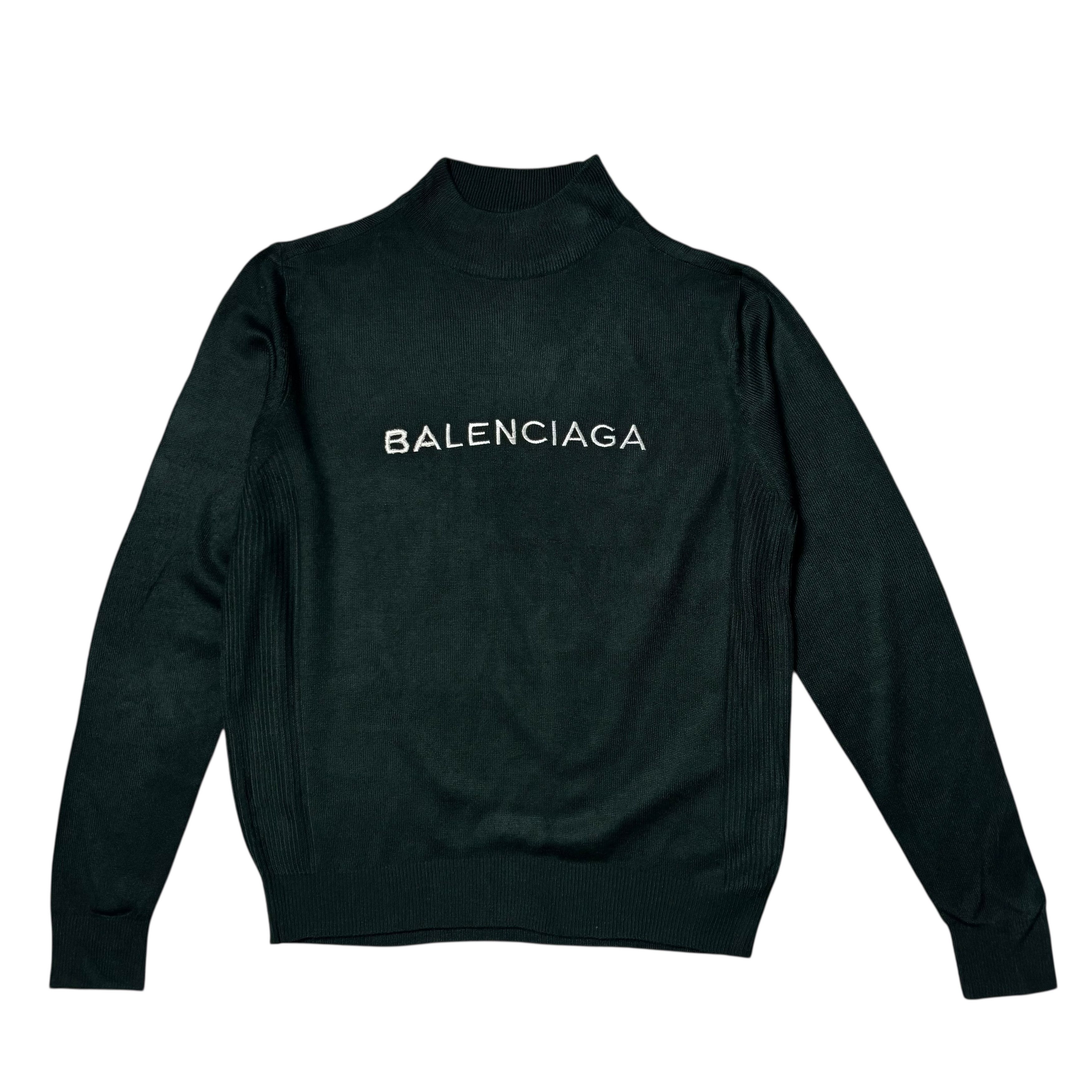 Balenciaga Wool Knitwear Forest Green