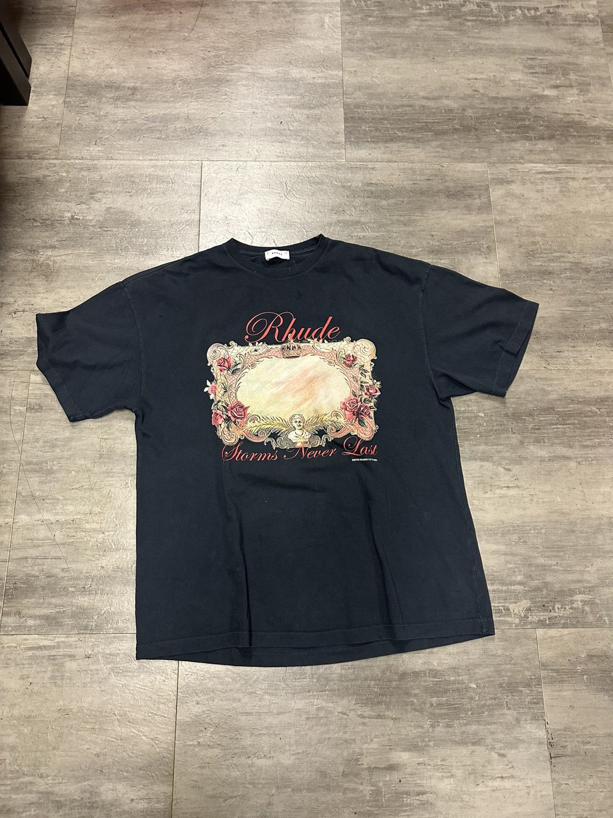 Rhude Rhude mirror pre owned t shirt xl Size US XL / EU 56 / 4 - 1 Thumbnail