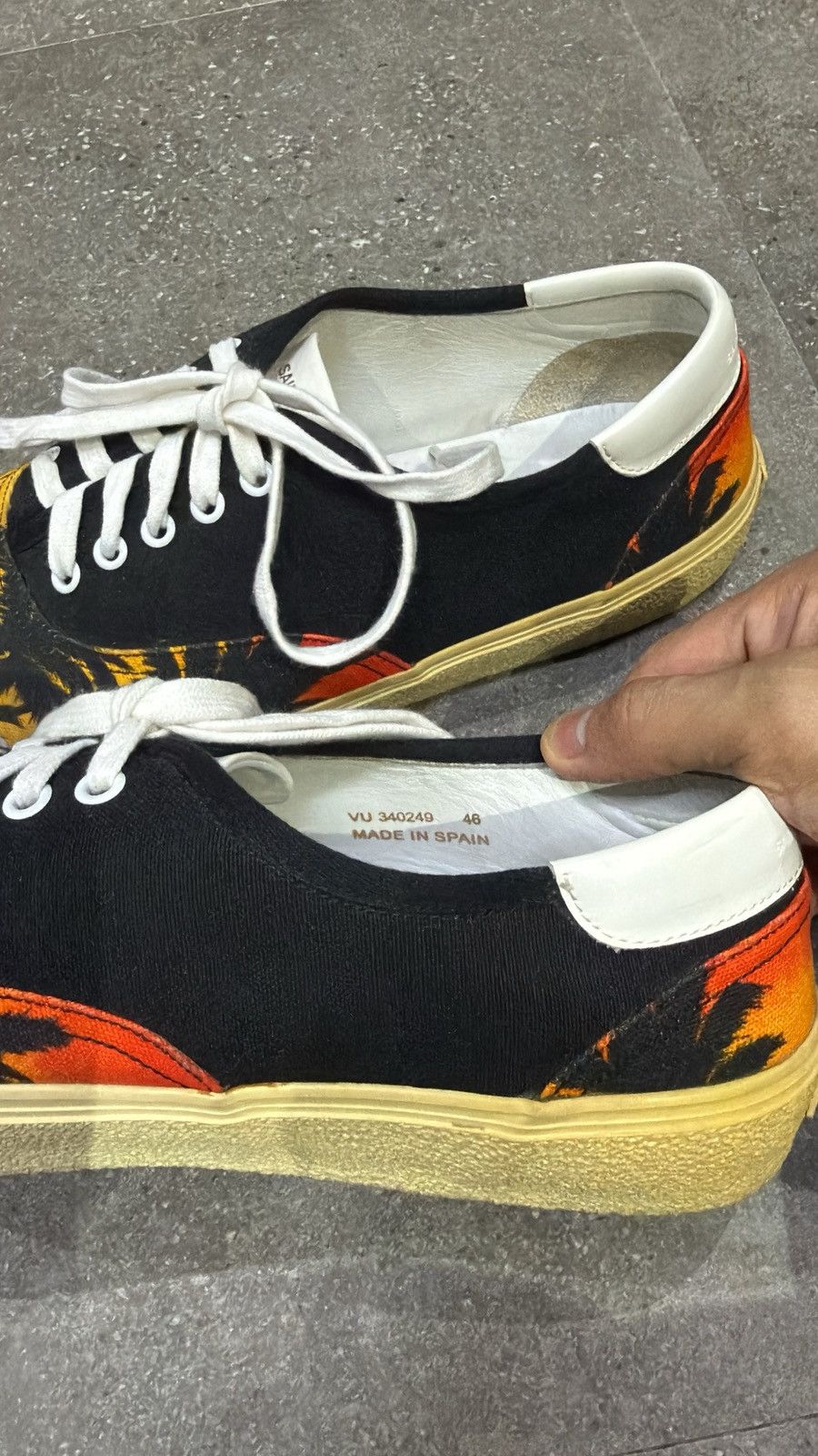 Saint Laurent Paris Saint Laurent Paris SS 2016 Sunset Palm Skate Sneakers Size US 13 / EU 46 - 10 Thumbnail