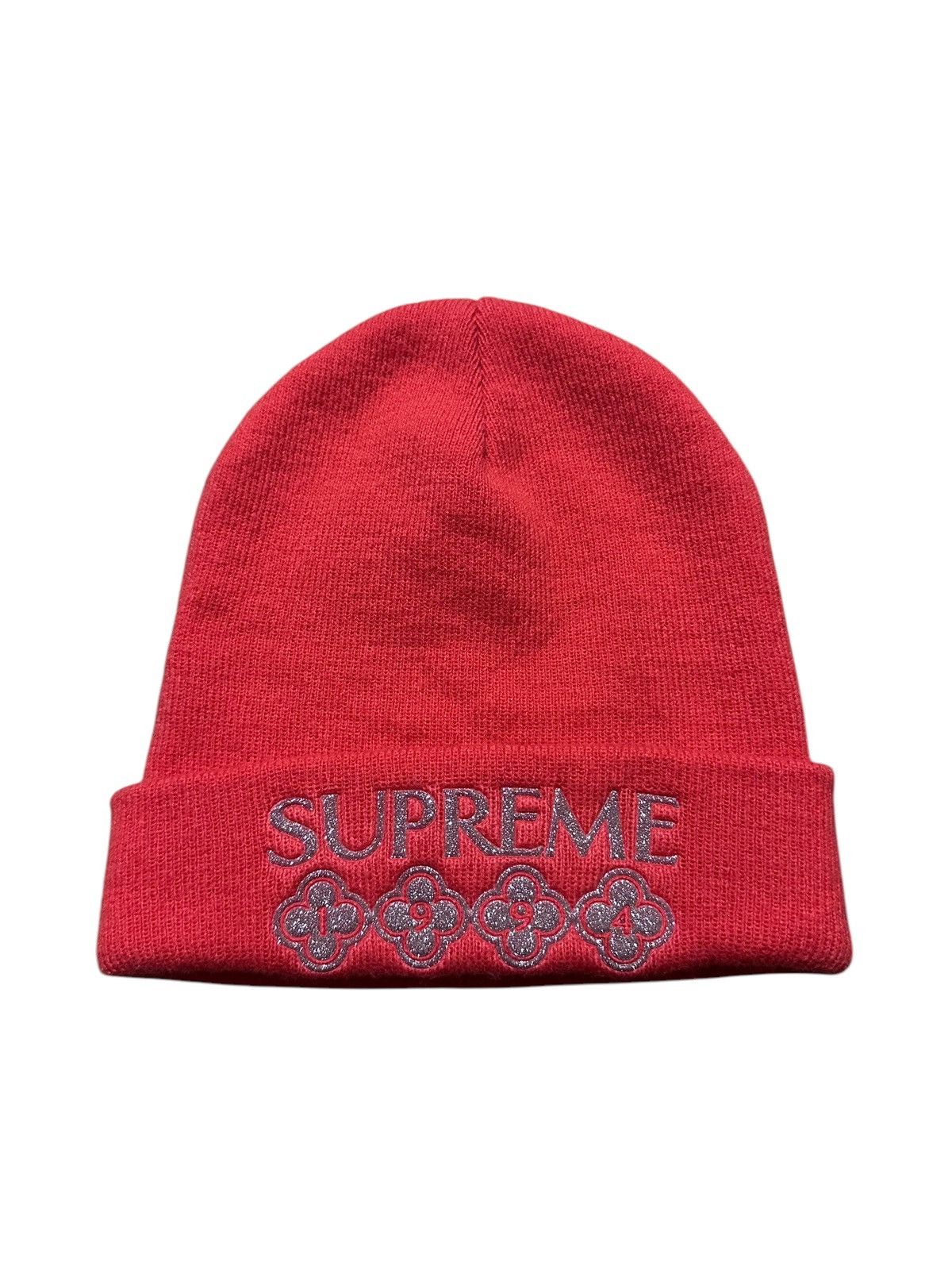 Supreme × Vintage RARE ‼️ Vintage Supreme 1994 Spellout Big Logo Beanie Size ONE SIZE - 3 Thumbnail