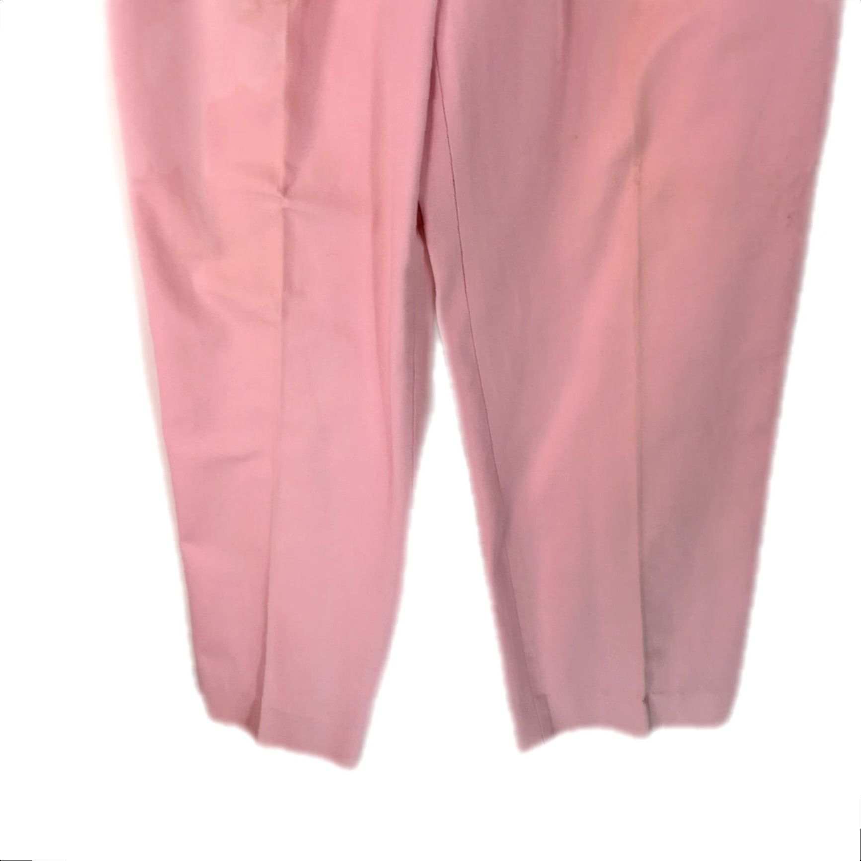 Vintage Harvé Benard Pink Pleated Dress Pants Women’s Size 10 28x30 Pinstripe Casual Regular Fit Size 32" / US 10 / IT 46 - 5 Thumbnail