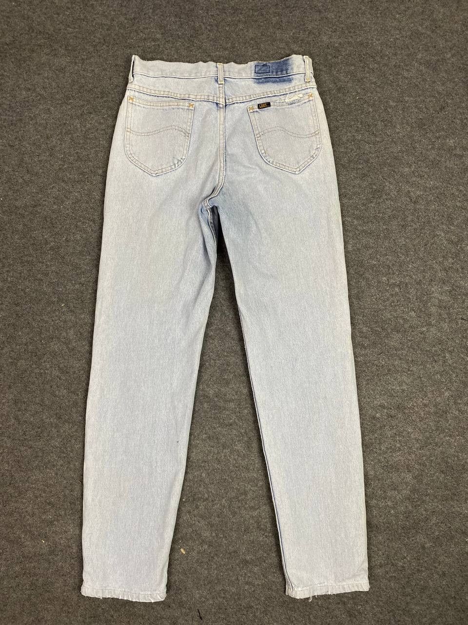Lee vintage 80s lee lightwash distressed denim made in usa Size US 31 - 2 Thumbnail
