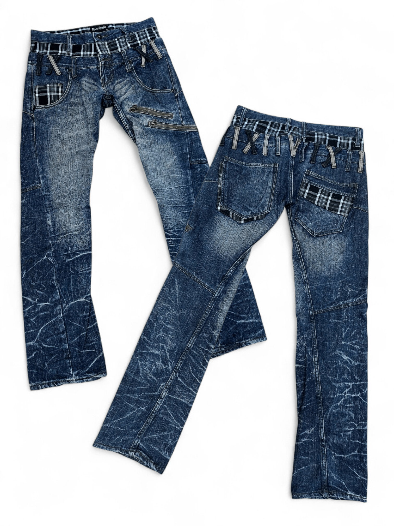 Vintage Nylaus Y2k Double Waist Vintage Denim Size US 30 / EU 46 - 1 Thumbnail