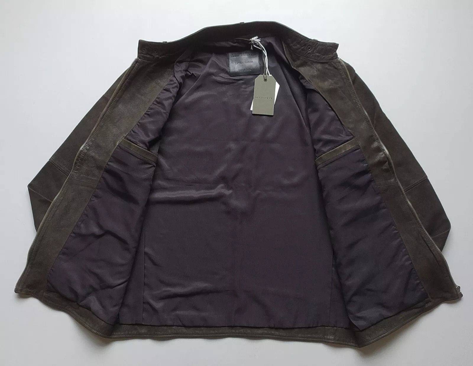 Allsaints ALLSAINTS Cora Suede Leather Jacket IFD 0729 Size US XL / EU 56 / 4 - 6 Thumbnail