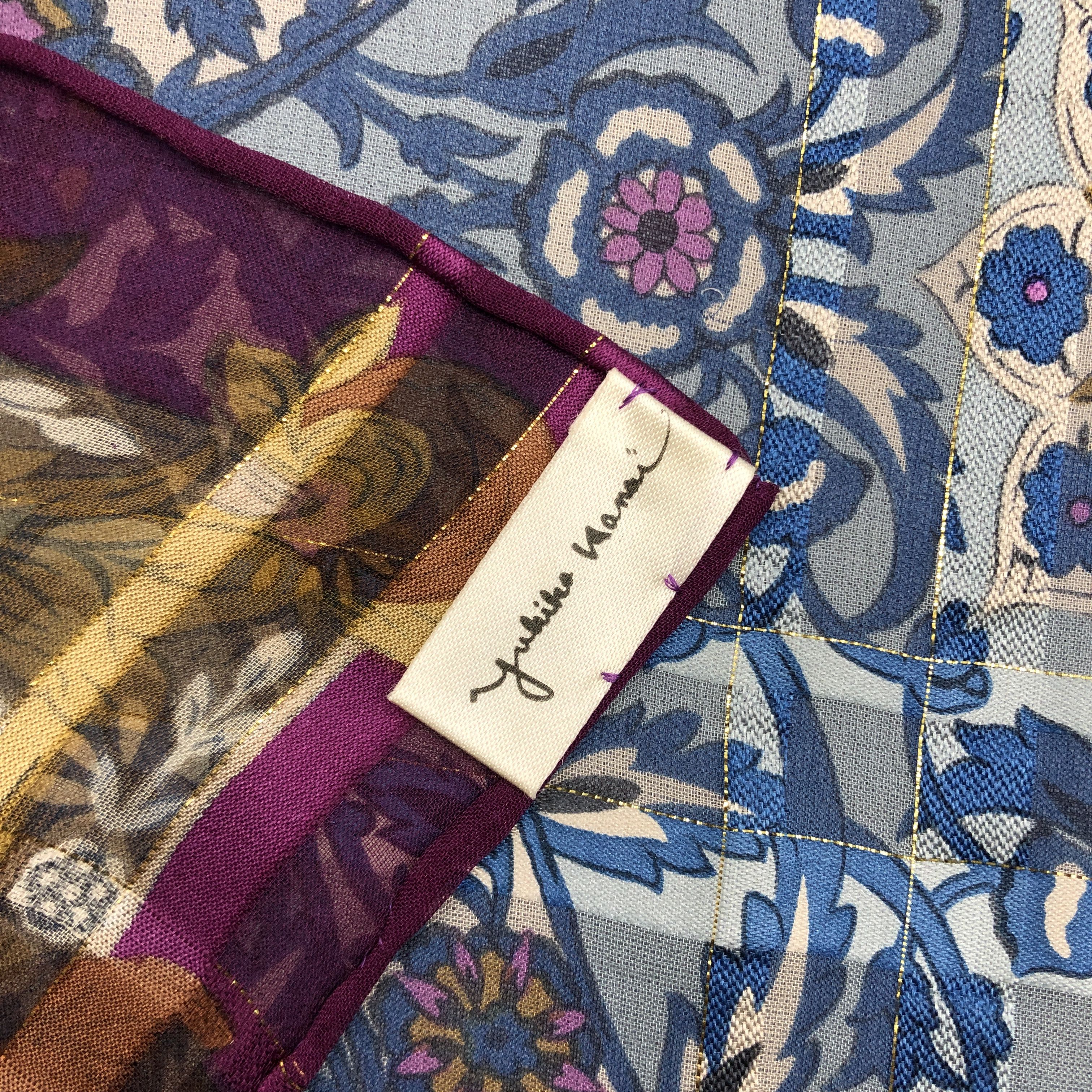 Japanese Brand Vintage Yukiko Hanai SILK Scarf Twill Stole Wraps Scarves Size ONE SIZE - 8 Thumbnail
