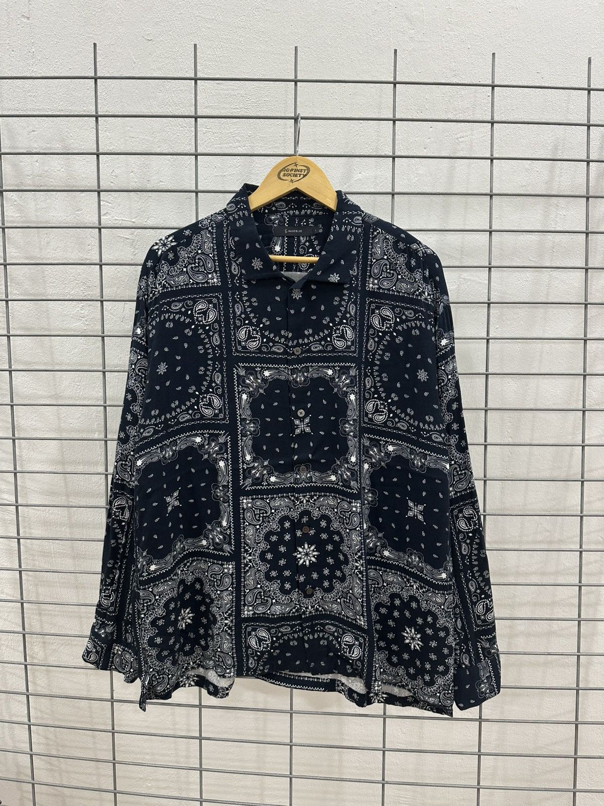 RAGEBLUE Rare Beautiful Rageblue Bandana Paisley Open Collar Shirt Size US L / EU 52-54 / 3 - 1 Thumbnail