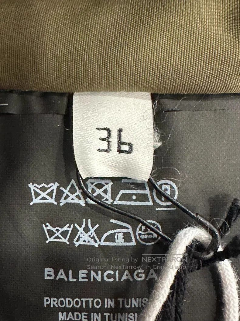 Balenciaga Balenciaga Military Green Duck Down Women's Down Jacket Size XS / US 0-2 / IT 36-38 - 6 Thumbnail
