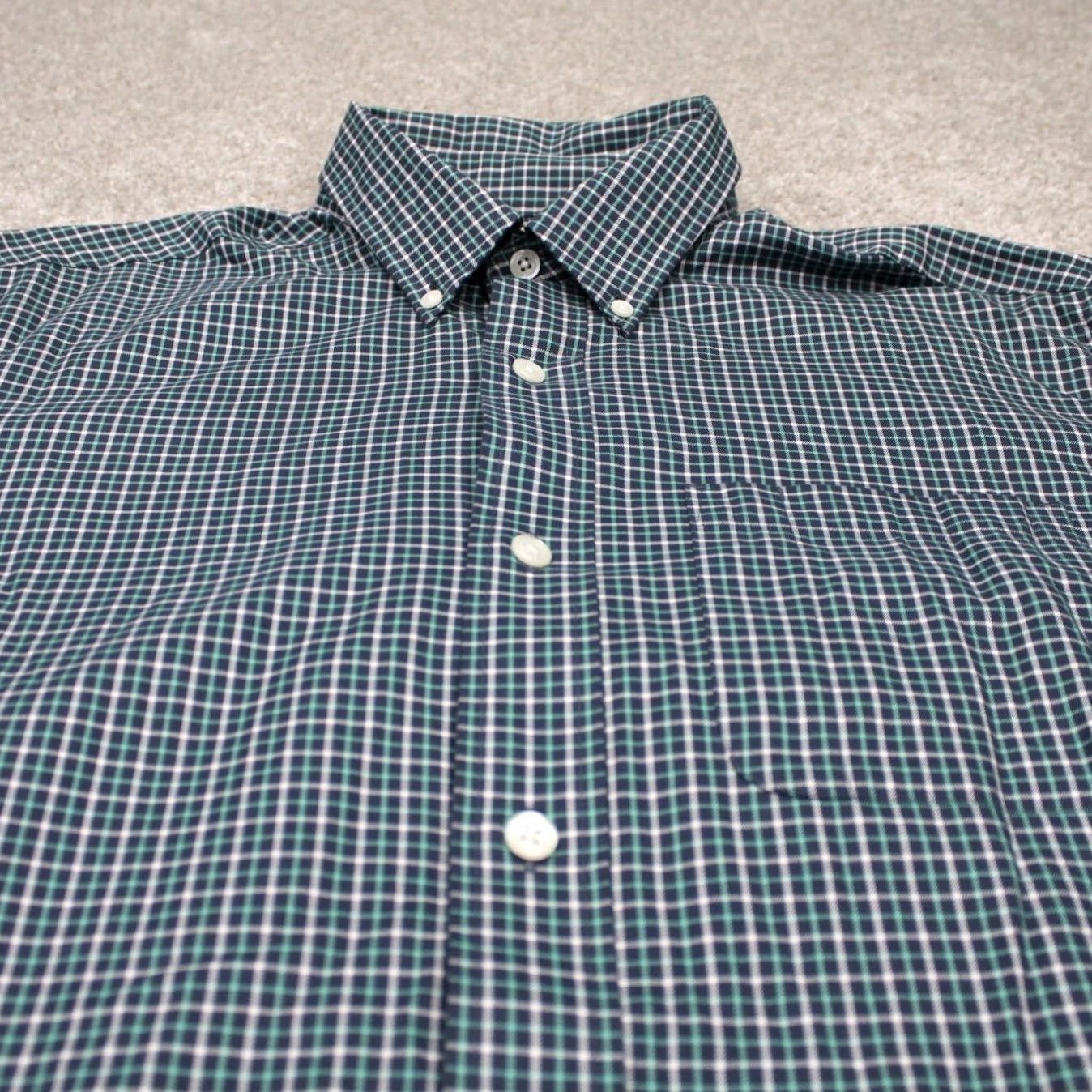 Vintage Duluth Shirt Mens Medium Green & Blue Wrinklefighter Relaxed Fit Cotton L/S Size US M / EU 48-50 / 2 - 5 Thumbnail