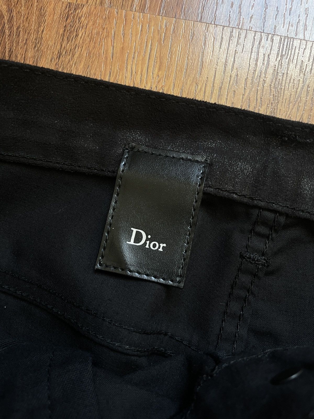 Dior Dior Homme FW08 shiny black trousers by Kris Van Assche Size US 31 - 8 Thumbnail