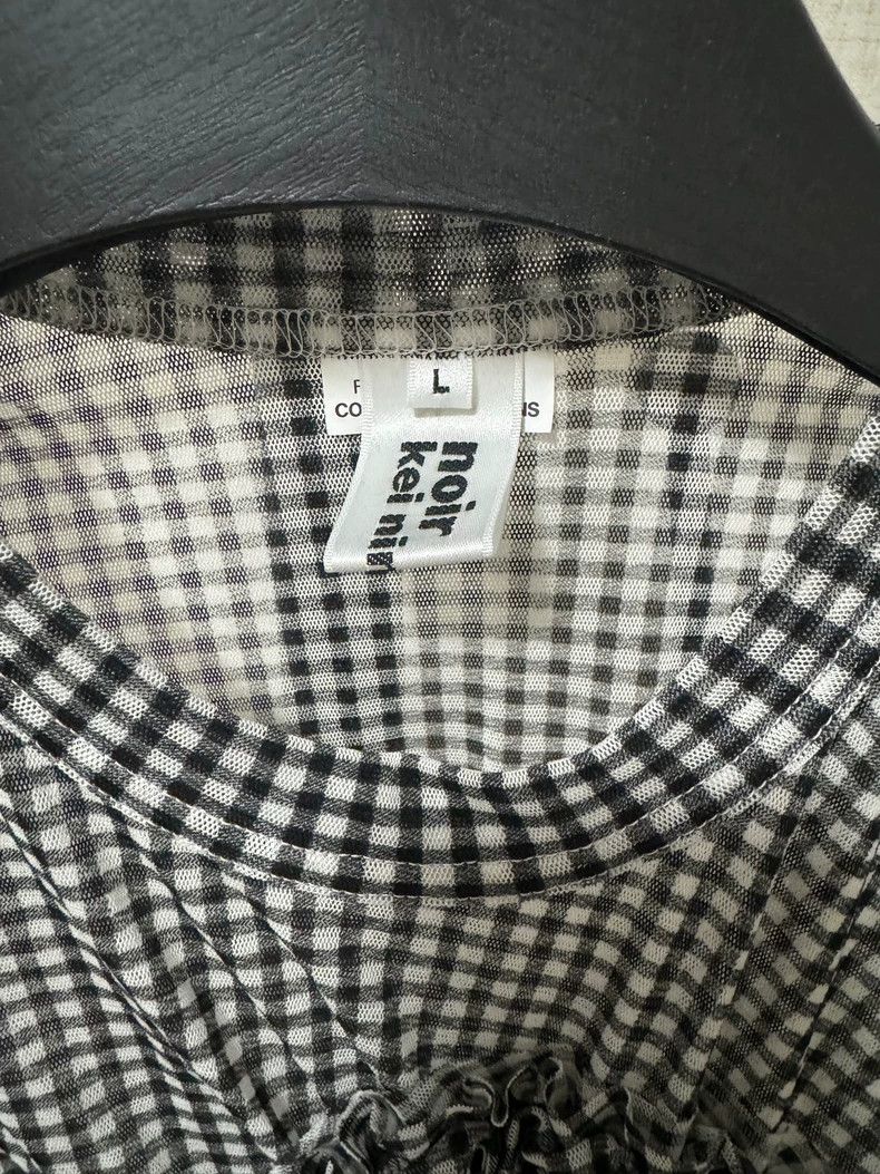 Comme des Garcons Comme Des Garcons Translucent black and white plaid floral Size L / US 10 / IT 46 - 3 Thumbnail