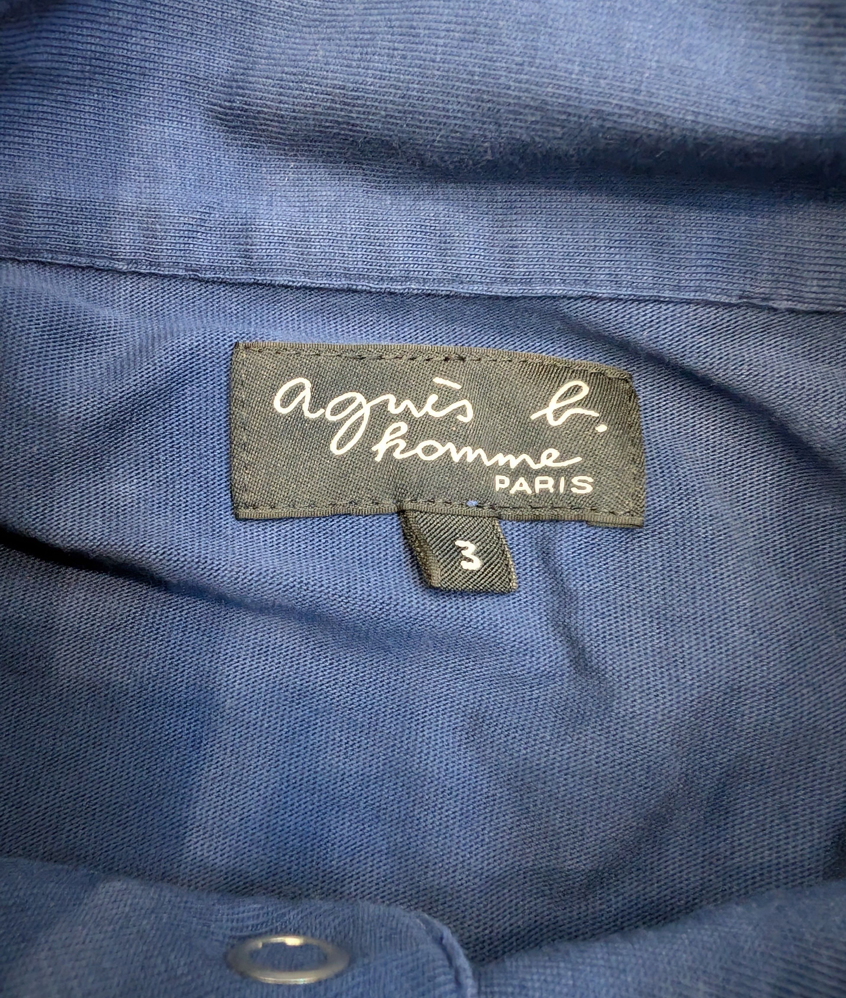 agnes b. Agnes B. Cotton Jersey Romeo Shirt Made in Portugal Size US L / EU 52-54 / 3 - 3 Thumbnail