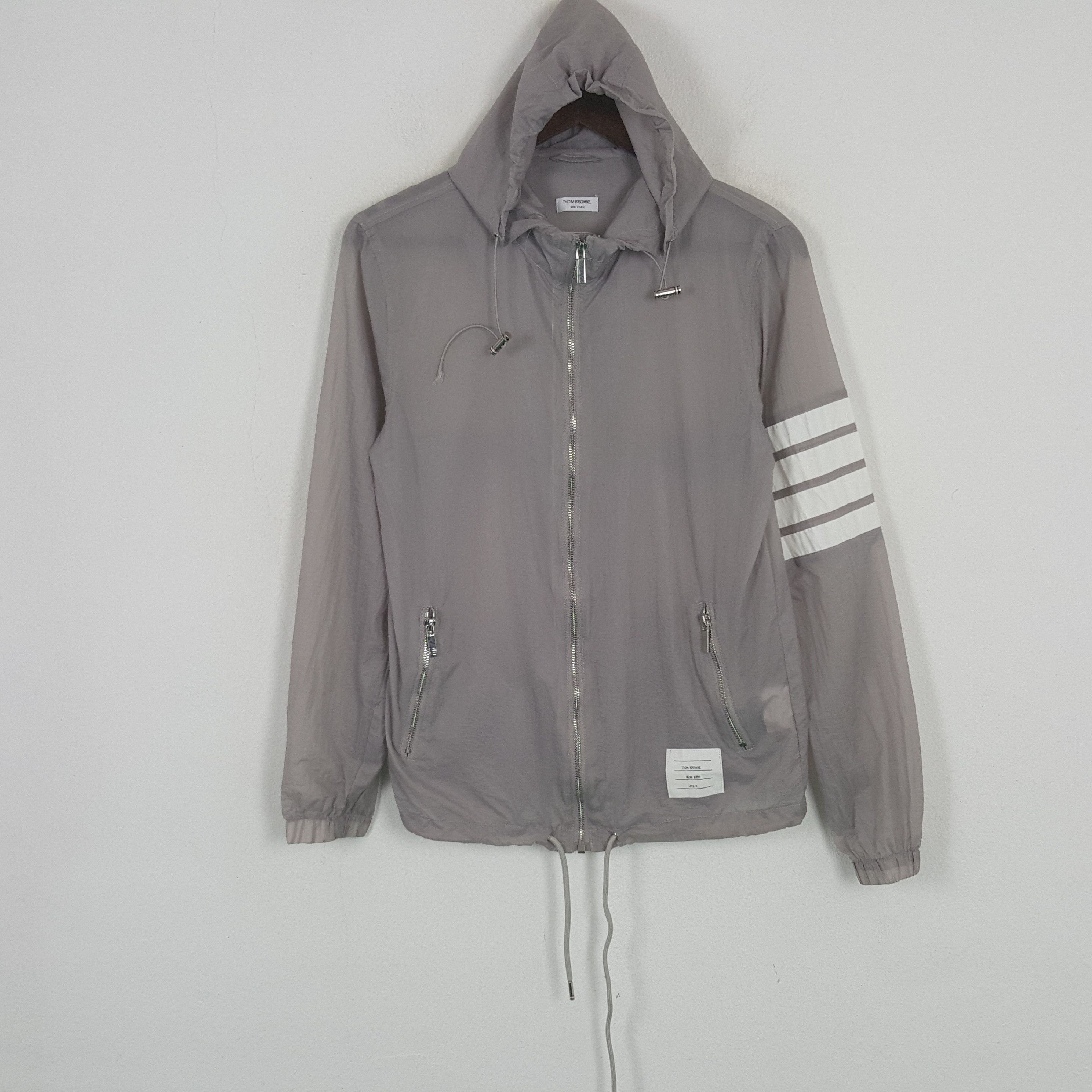Japanese Brand × Vintage Vintage Thom Browne Windbreaker Jacket Hoodie Size US XS / EU 42 / 0 - 1 Thumbnail