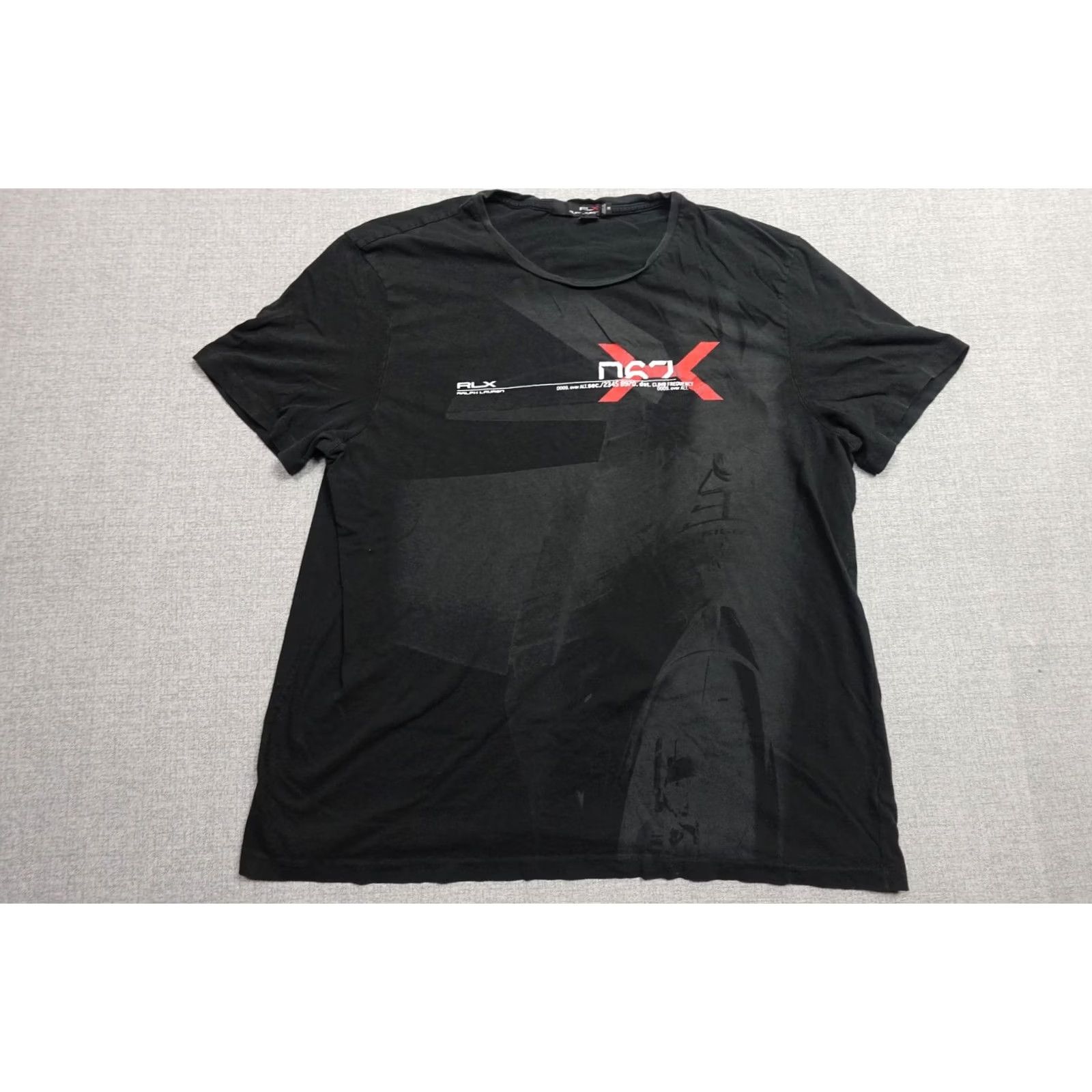 RLX Ralph Lauren RLX Ralph Lauren Shirt Mens 2XL Black Graphic Tee Short Sleeve Crew Neck Logo Slim Fit Soft Jersey Regular Fit Size US XXL / EU 58 / 5 - 3 Thumbnail