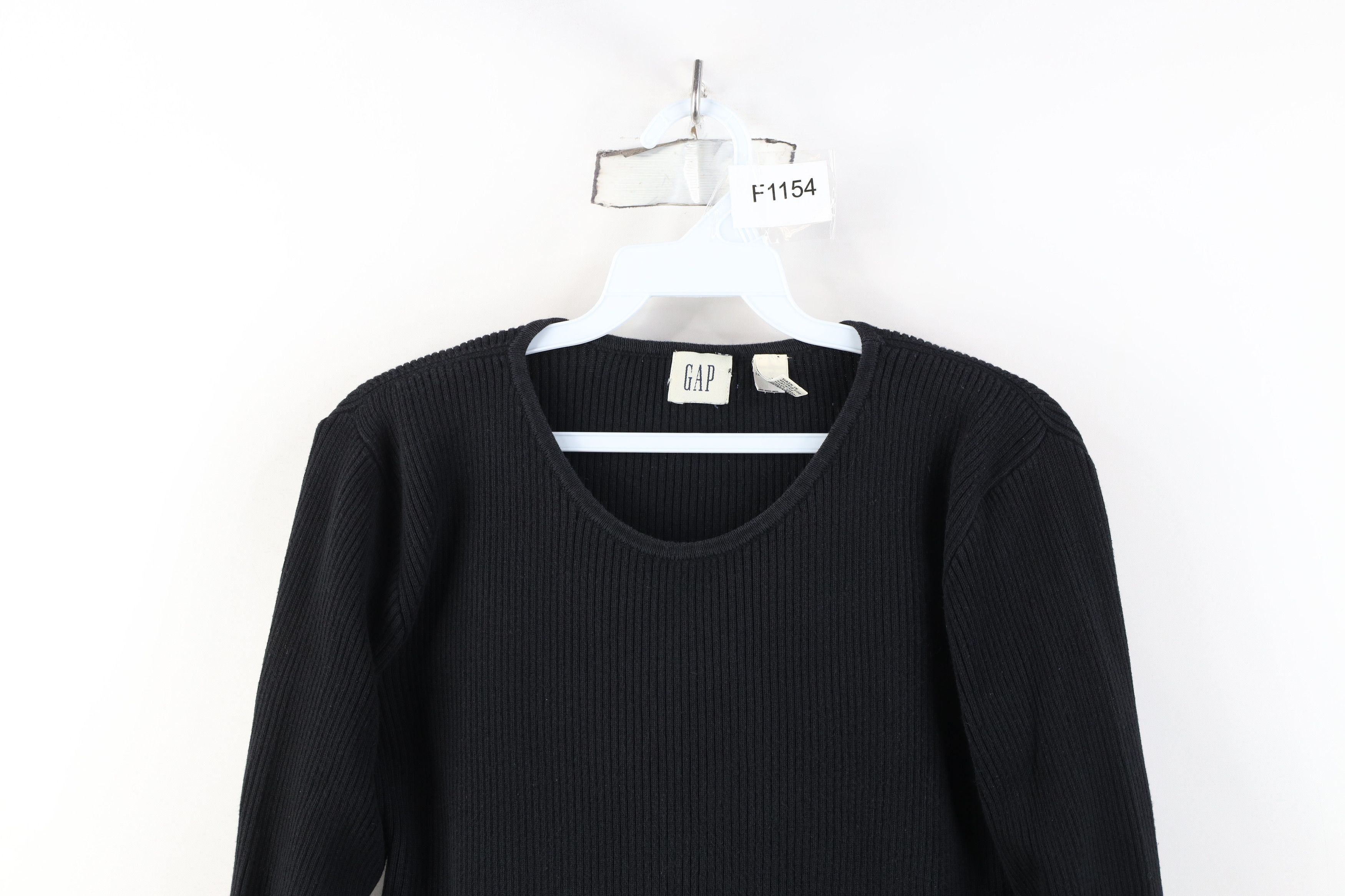 Gap Vintage 90s Y2K Gap Cropped Ribbed Knit Babydoll T-Shirt Size M / US 6-8 / IT 42-44 - 2 Thumbnail