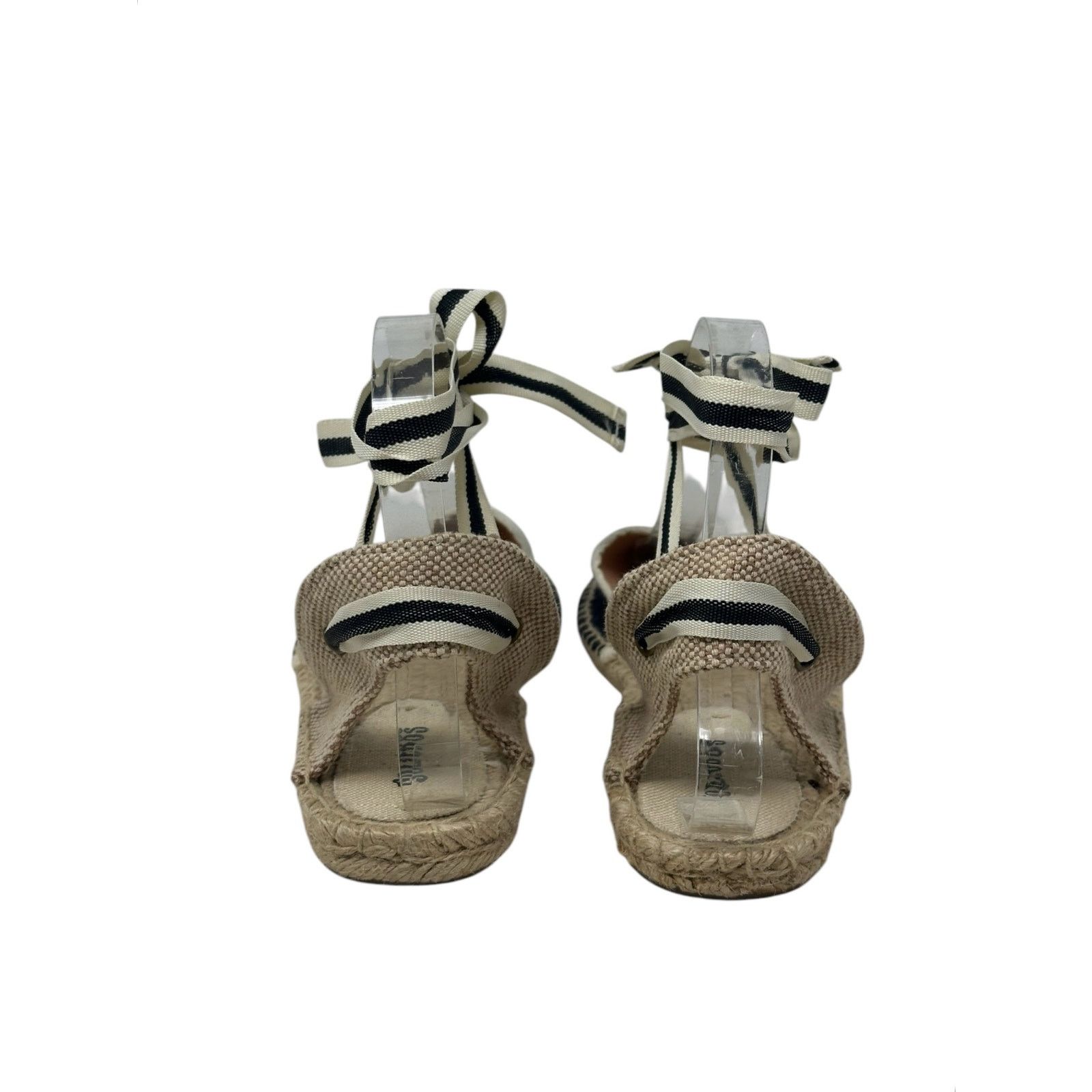 Soludos Soludos black canvas tie up espadrilles sandal shoes size 9 Size US 9 / IT 39 - 6 Thumbnail