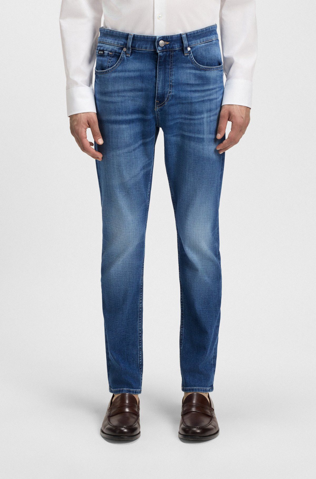 Hugo Boss Reverse Logo Delware Slim Fit Jeans Size US 32 / EU 48 - 1 Thumbnail