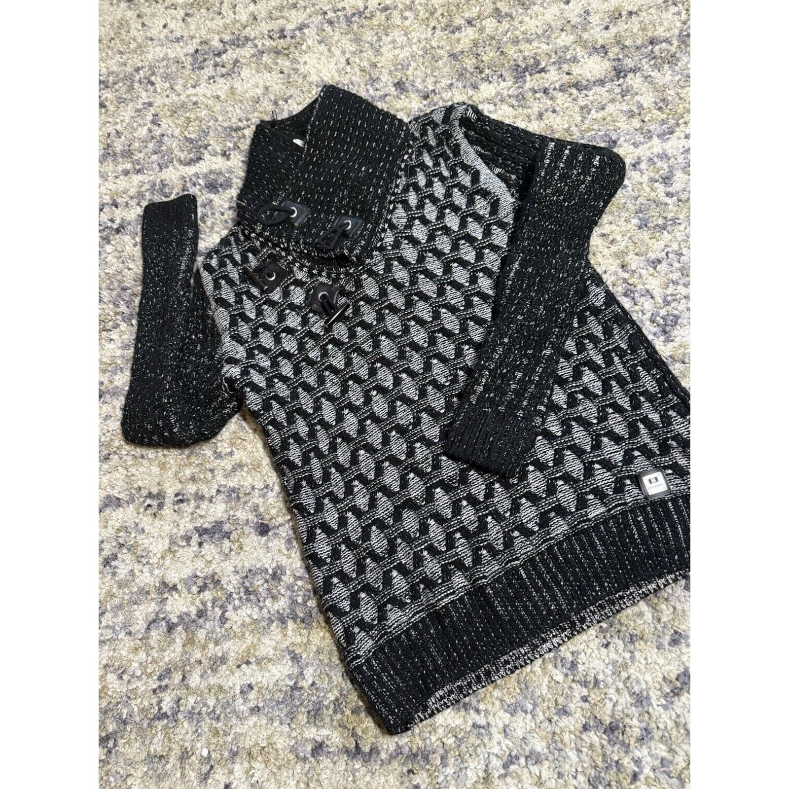 Other Barabas Sweater Large Black White 2 Buckle Chunky Collar Size US L / EU 52-54 / 3 - 1 Thumbnail