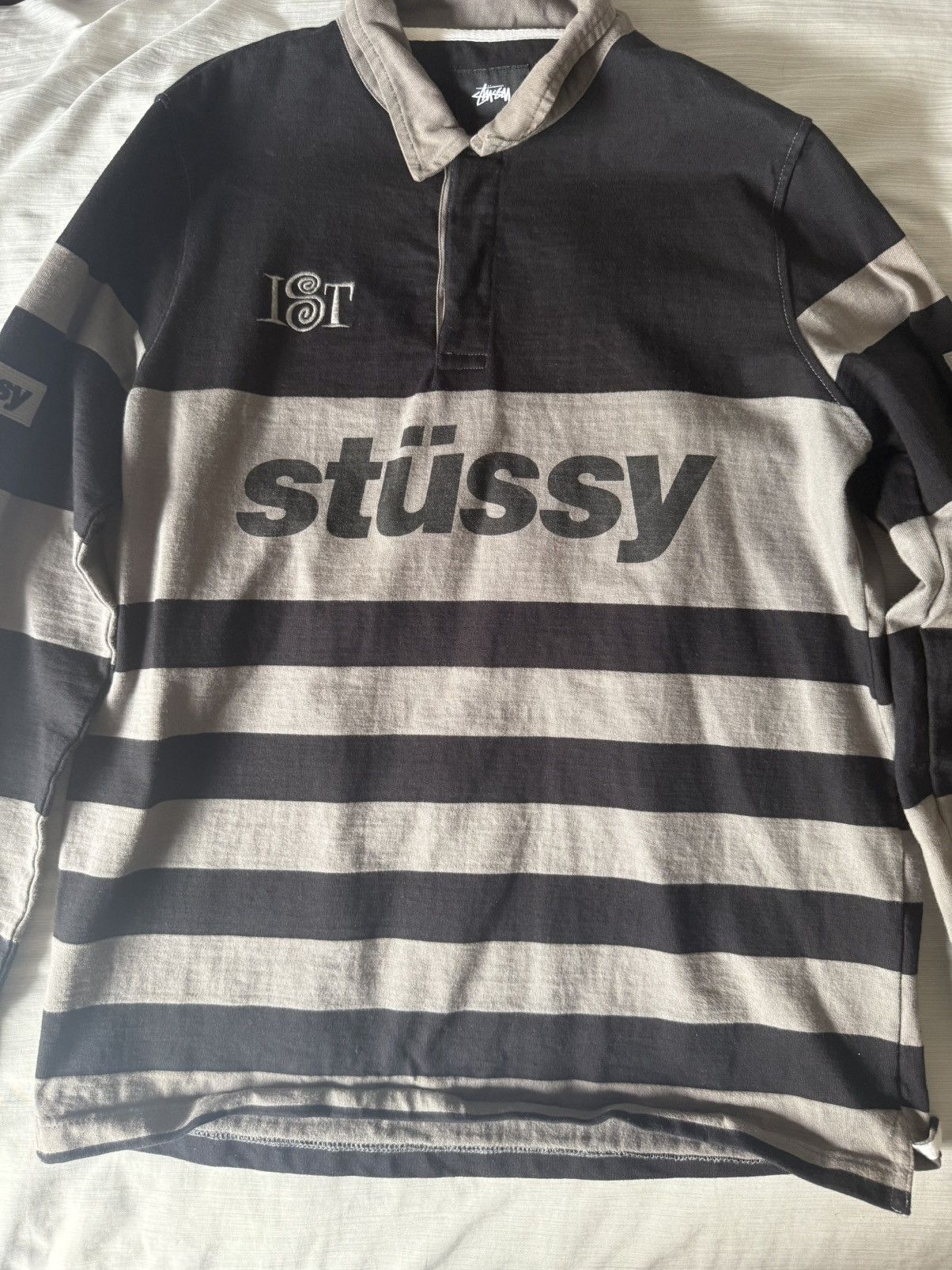 Stussy STUSSY IST RUGBY LONG SLEEVE Size US S / EU 44-46 / 1 - 1 Thumbnail