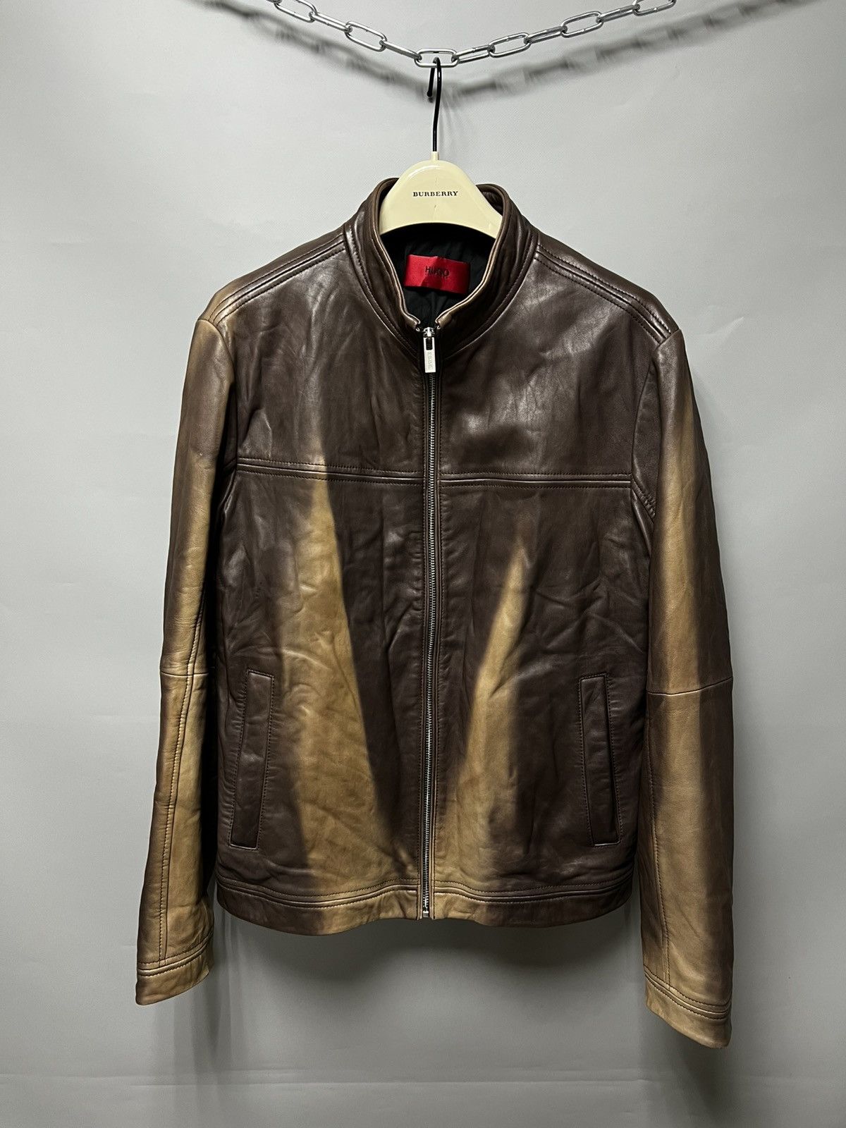 Hugo Boss Hugo Boss Leather Jacket Lamb Exclusive Custom Size US M / EU 48-50 / 2 - 1 Thumbnail