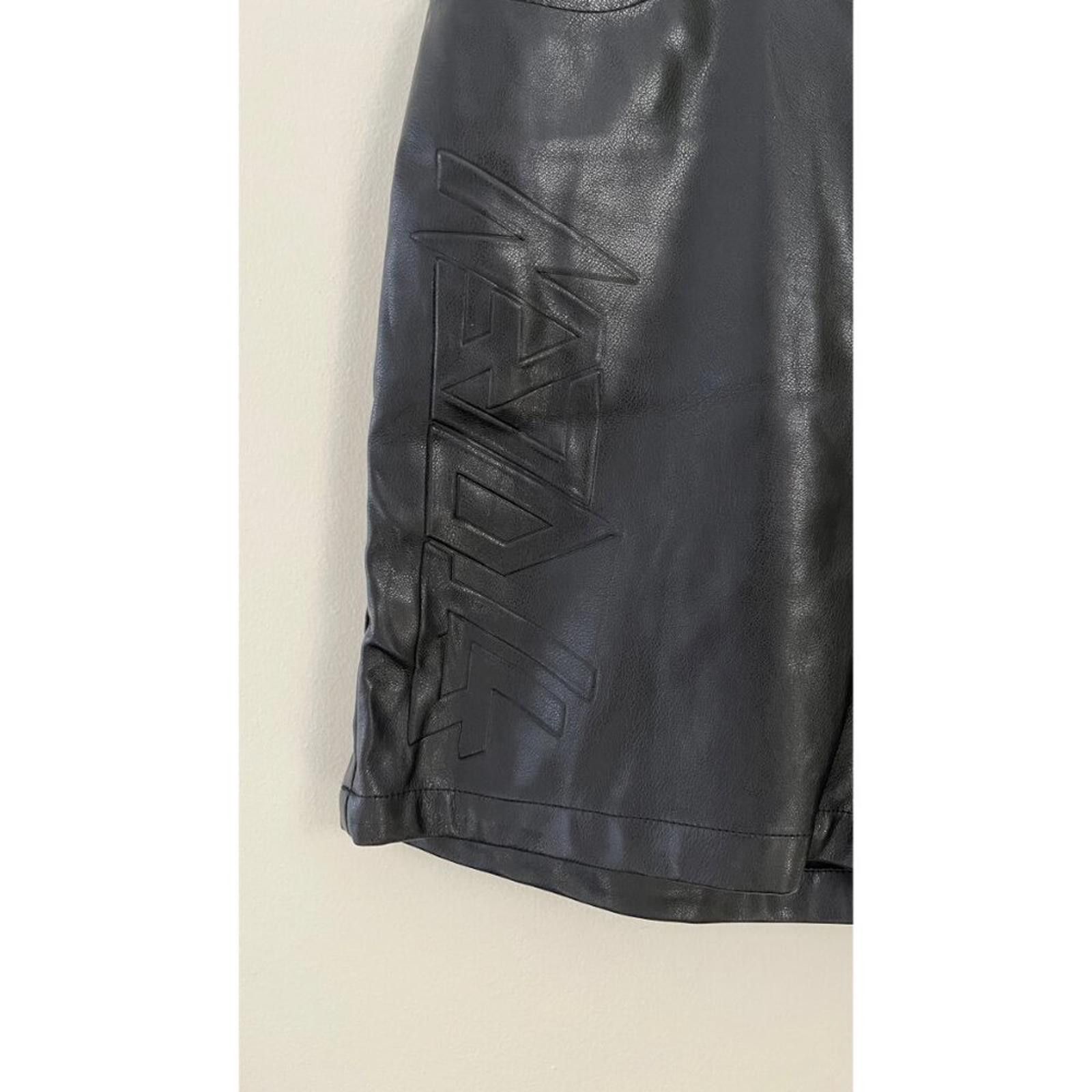 STOLEN GIRLFRIENDS CLUB BERMUDA VEGAN LEATHER SHORTS S