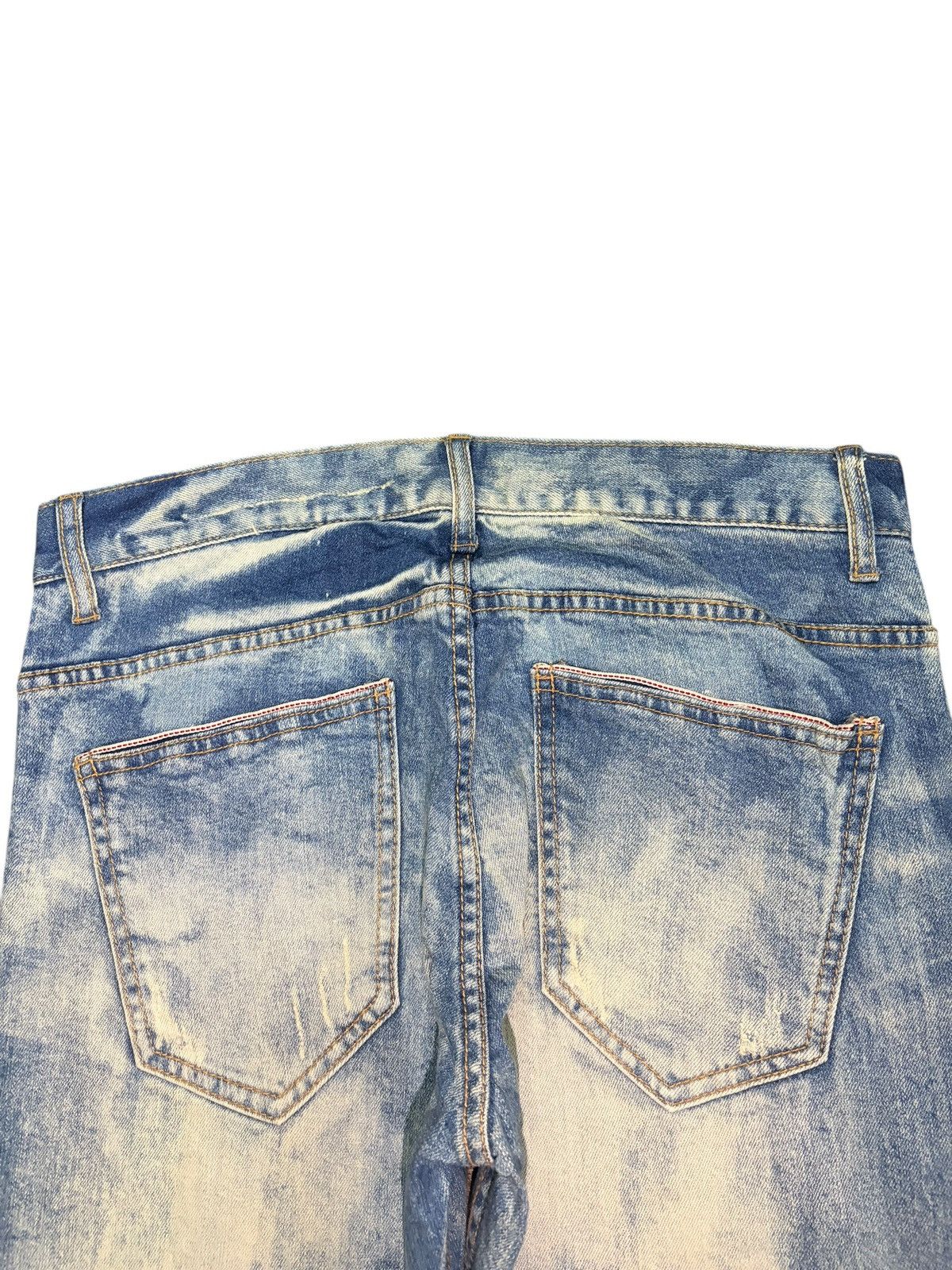 Diesel Vintage Japanese Brand Bleached Wash Distressed Jeans Size 31" - 4 Thumbnail
