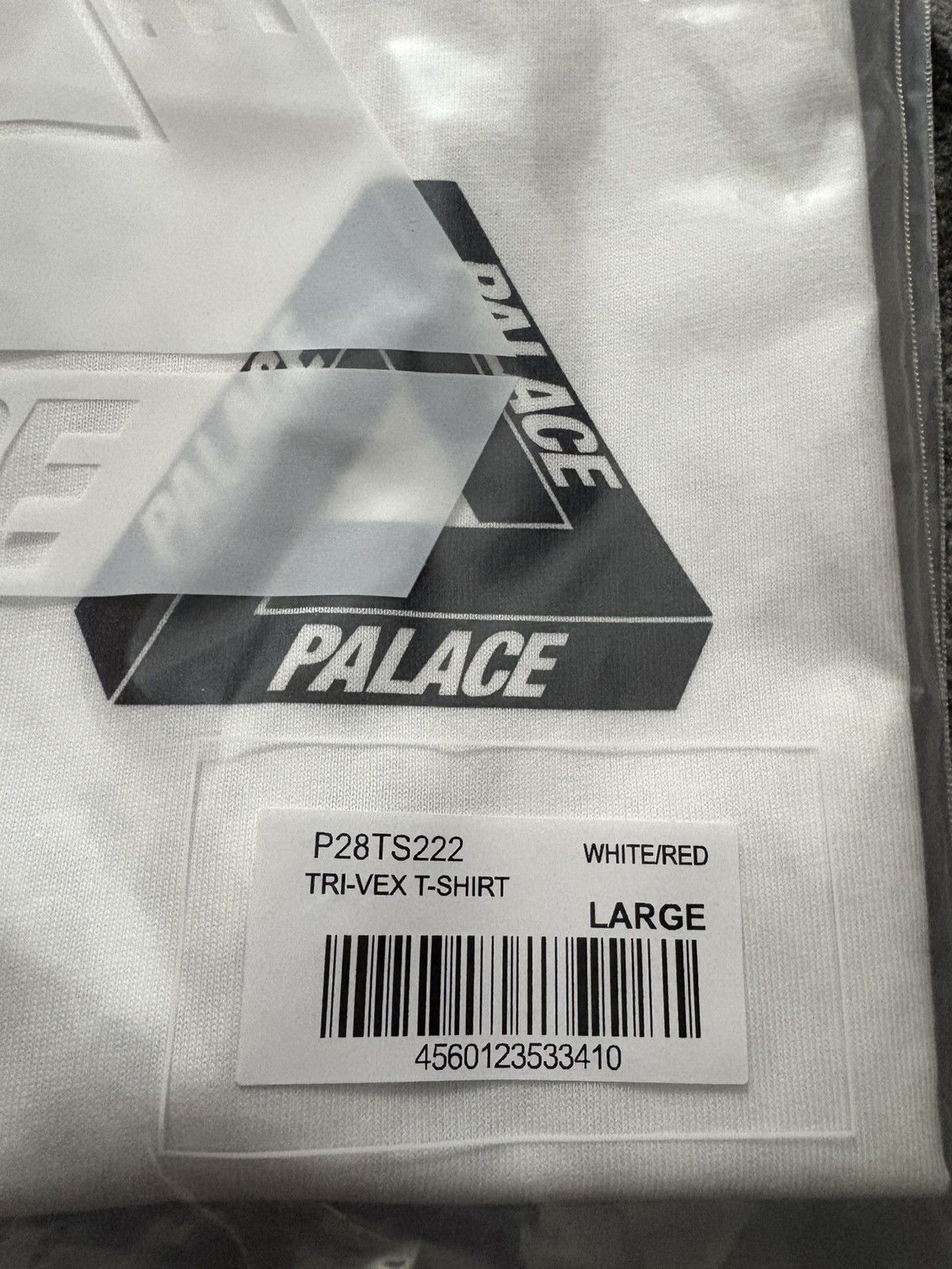 Palace Palace Tri-Vex T-Shirt White Red Size US L / EU 52-54 / 3 - 4 Thumbnail