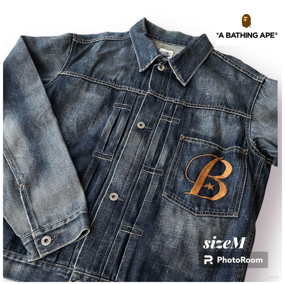 image of Bape Denim Jacket, Men's (Size Medium)