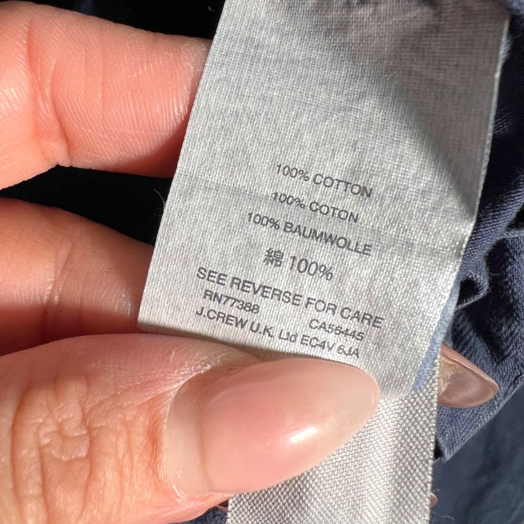 Wallace & Barnes Barnes Wallace & Barnes Mens Pants Chino Straight Leg 32 x 30 Blue Cotton Vintage-Style Jeans? Size US 32 / EU 48 - 5 Thumbnail