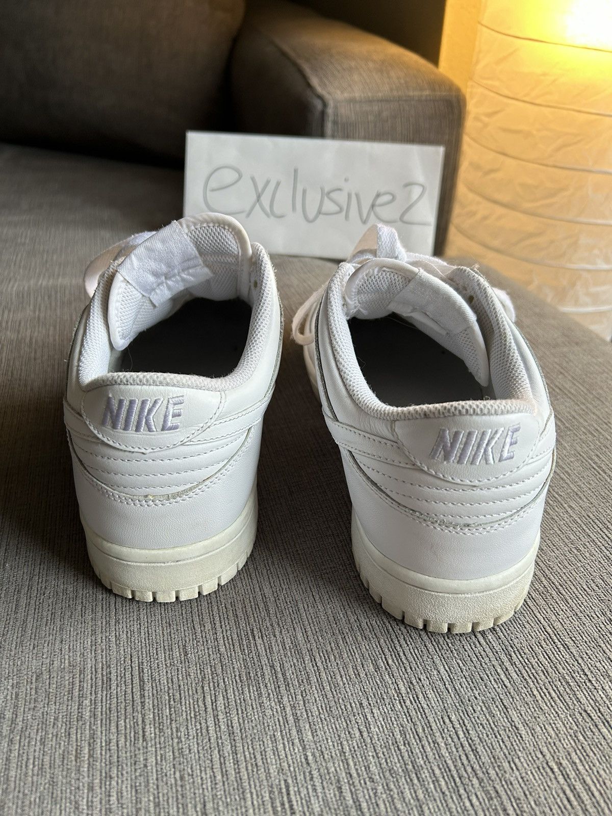 Nike Nike Dunk Low Triple White Size US 9.5 / EU 42-43 - 4 Thumbnail