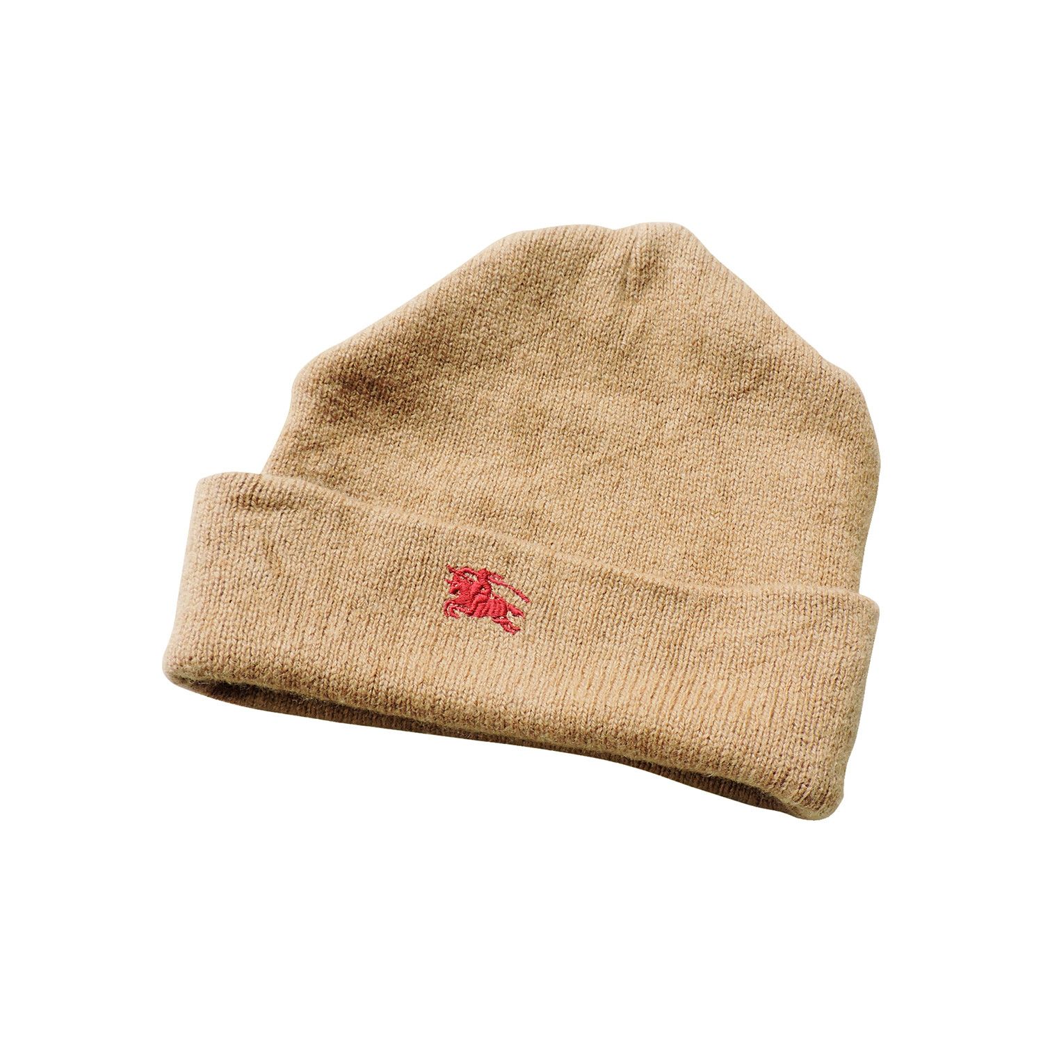 Burberry BURBERRY LAMBSWOOL SMALL LOGO BEANIE Size ONE SIZE - 1 Thumbnail