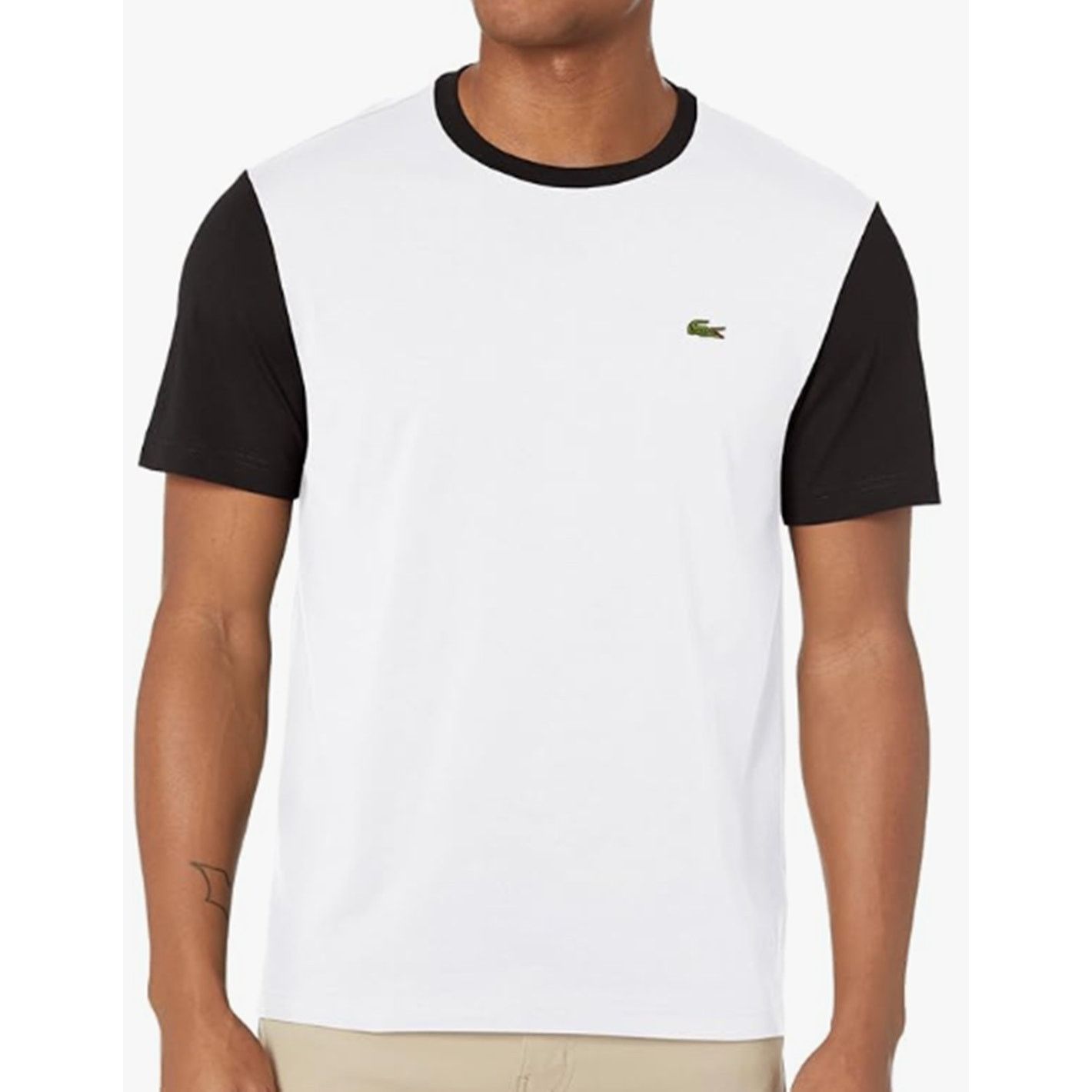 Lacoste Lacoste Mens Short Sleeve Color Blocked Crew Neck T-Shirt L Size US L / EU 52-54 / 3 - 1 Thumbnail