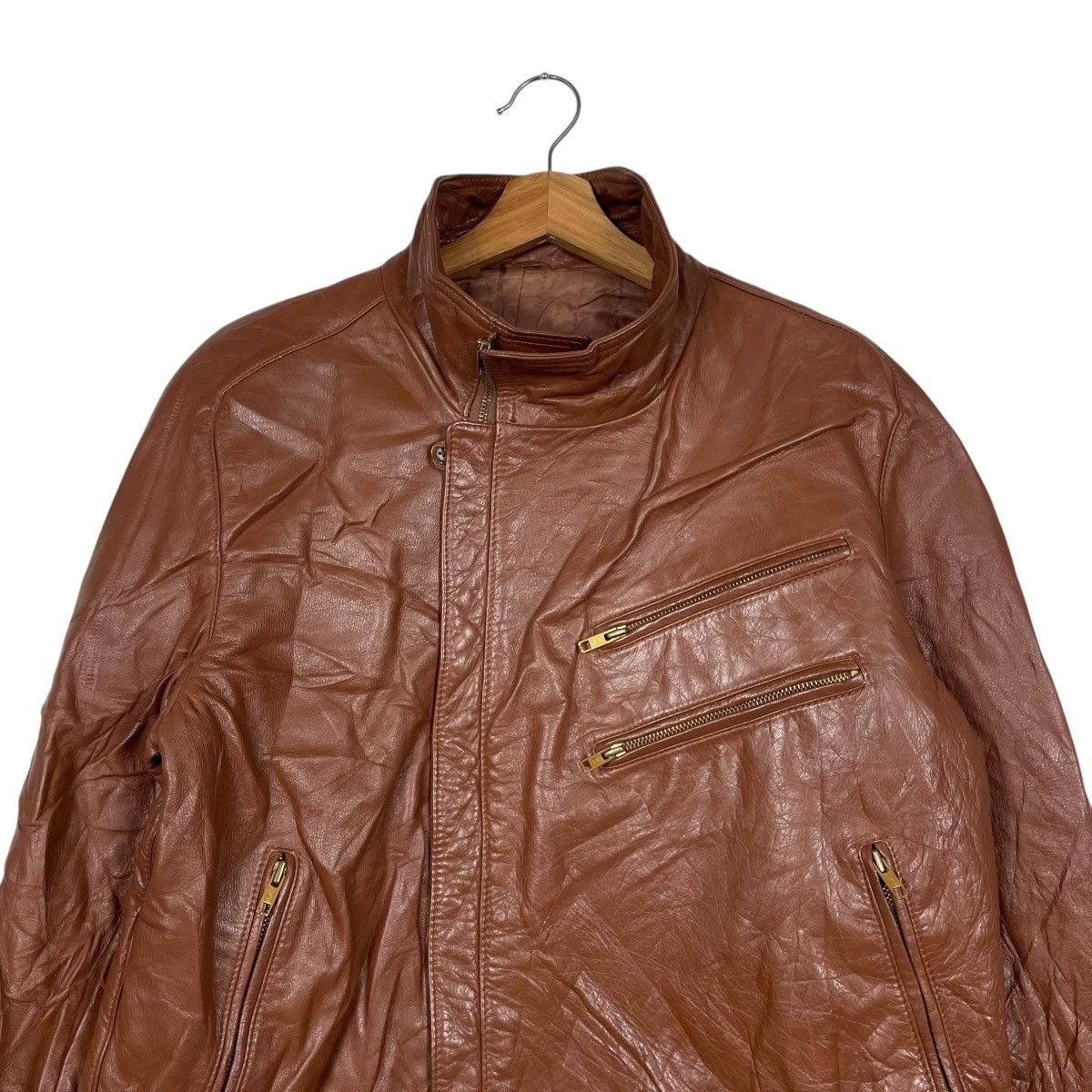 Other Varmura Biker Leather Jacket Size US M / EU 48-50 / 2 - 2 Thumbnail