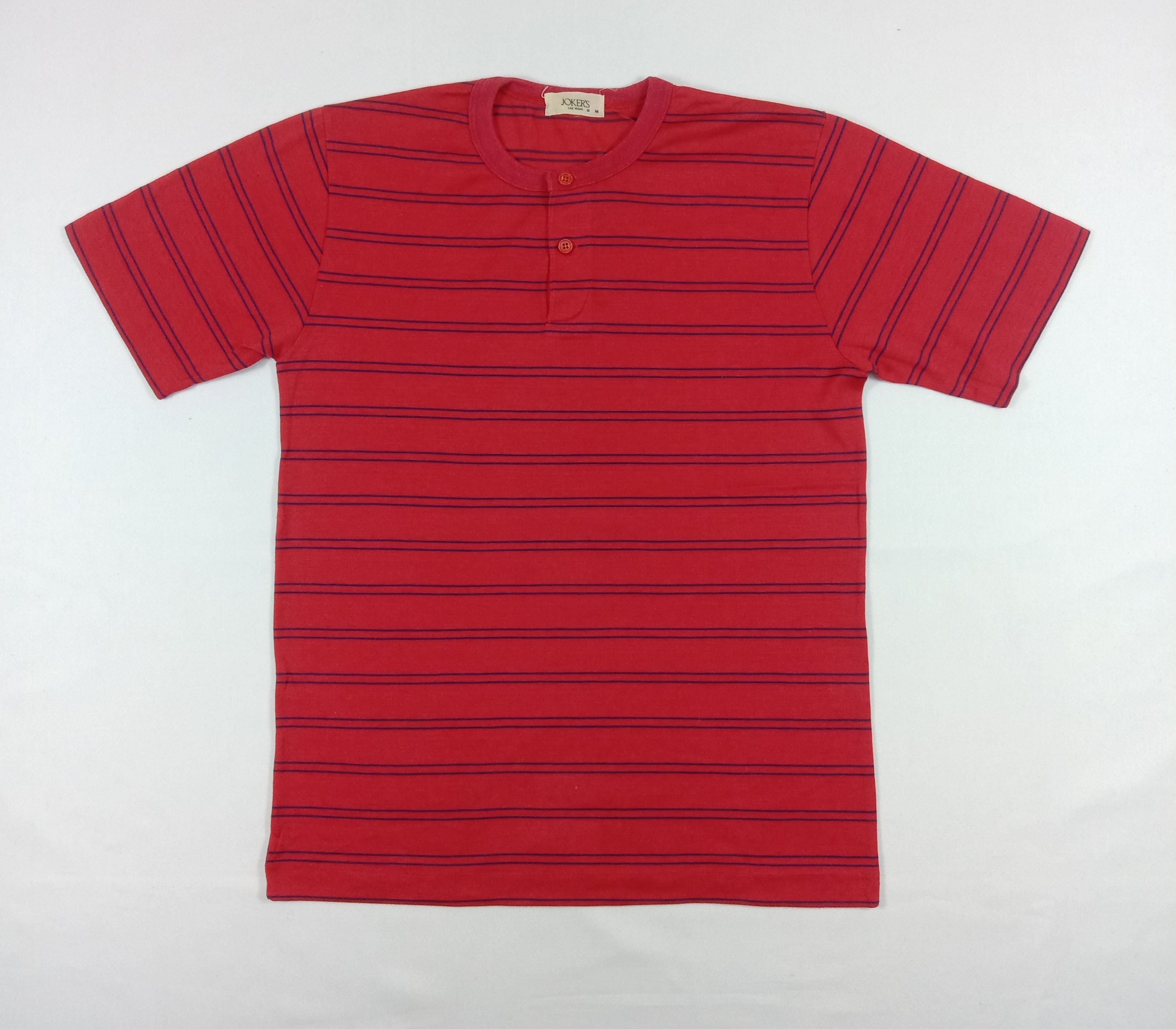 Vintage Vintage Joker's Las Vegas Striped T Shirt Size US M / EU 48-50 / 2 - 1 Thumbnail