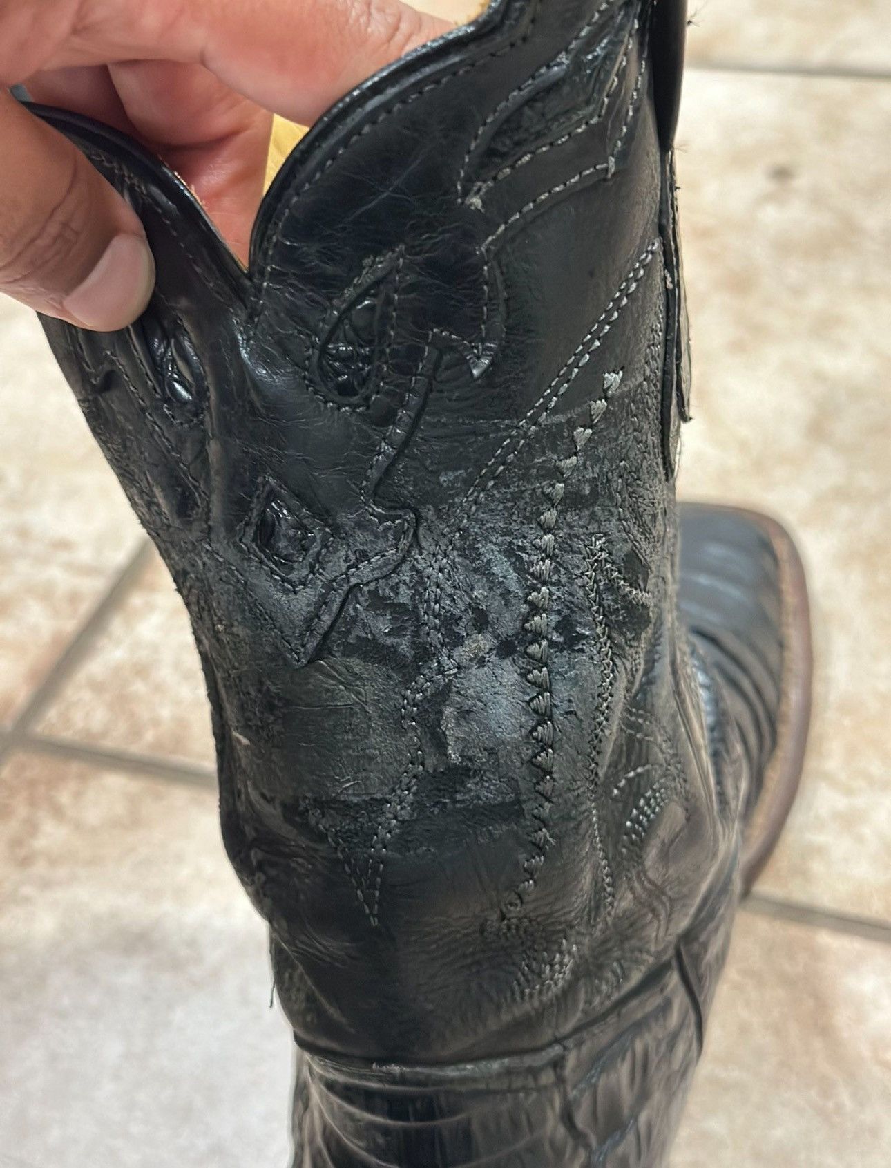 Vintage Crocodile boots Size US 6.5 / EU 39-40 - 6 Thumbnail